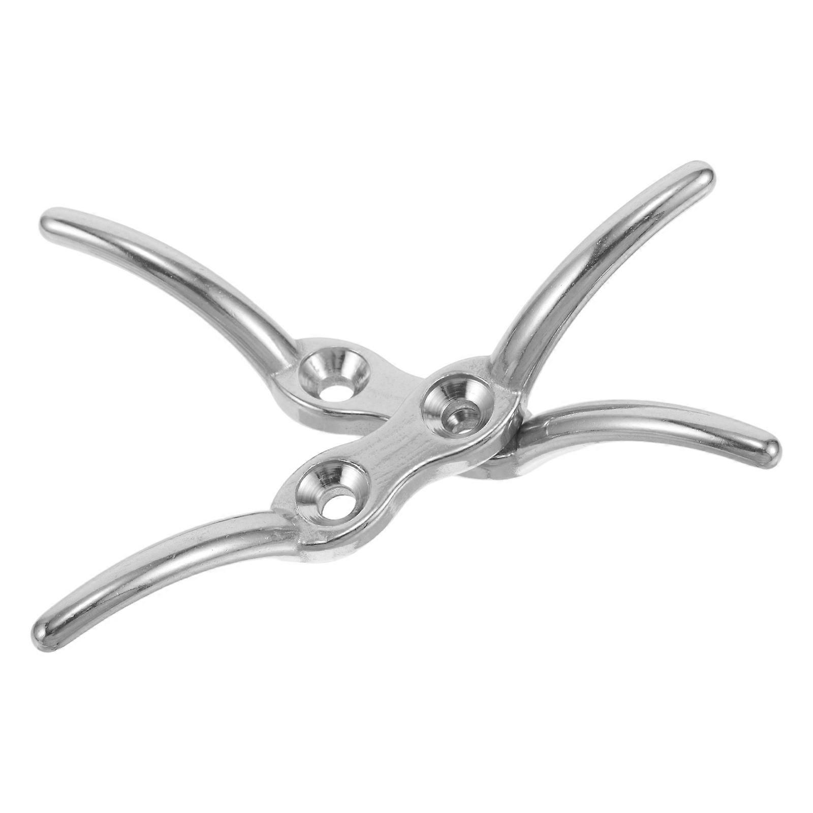 Flag Pole Repair Parts Flagpole Winder Hardware Residential Users Cleat Shape 4.52X1.38X0.59IN Precision Craftsmanship 2Pcs