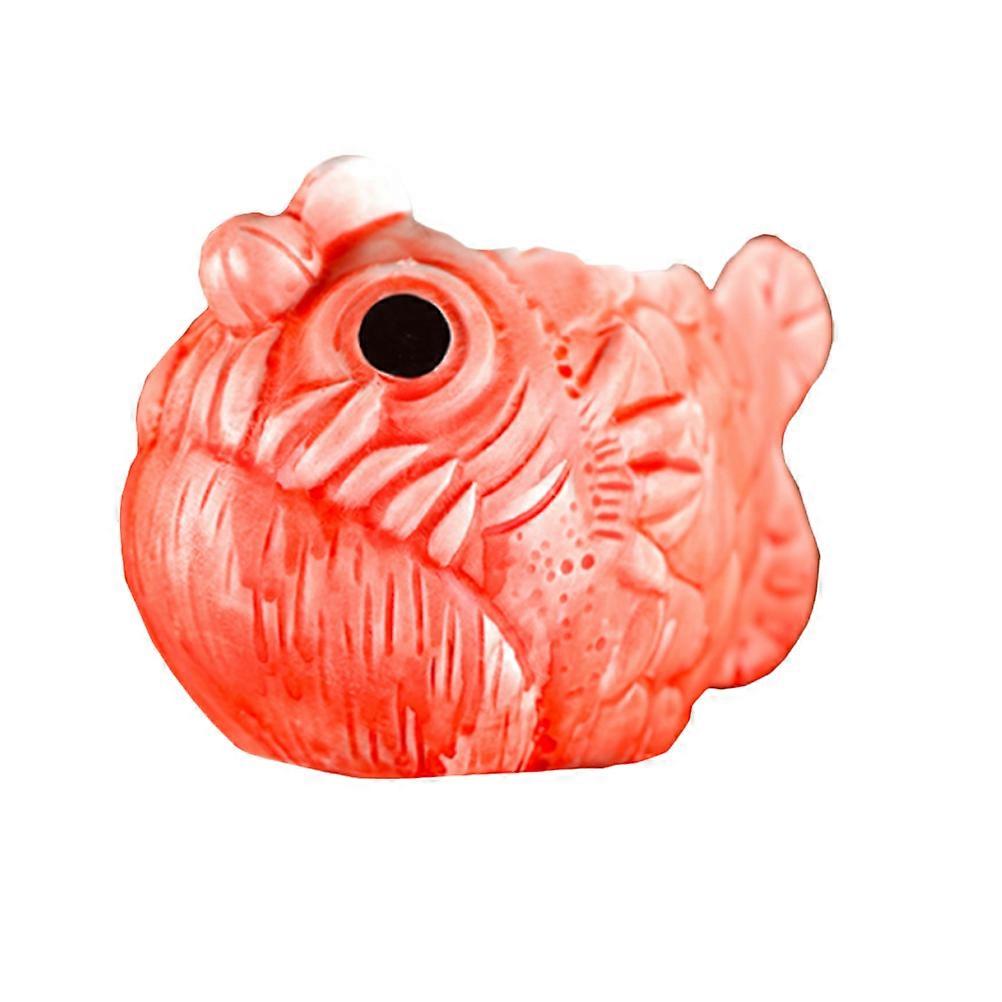 Tumbler Cups Ceramic Water Cup Multi Purpose For Daily Use Red 8X7CM Safe And Healthy Material 1Pc