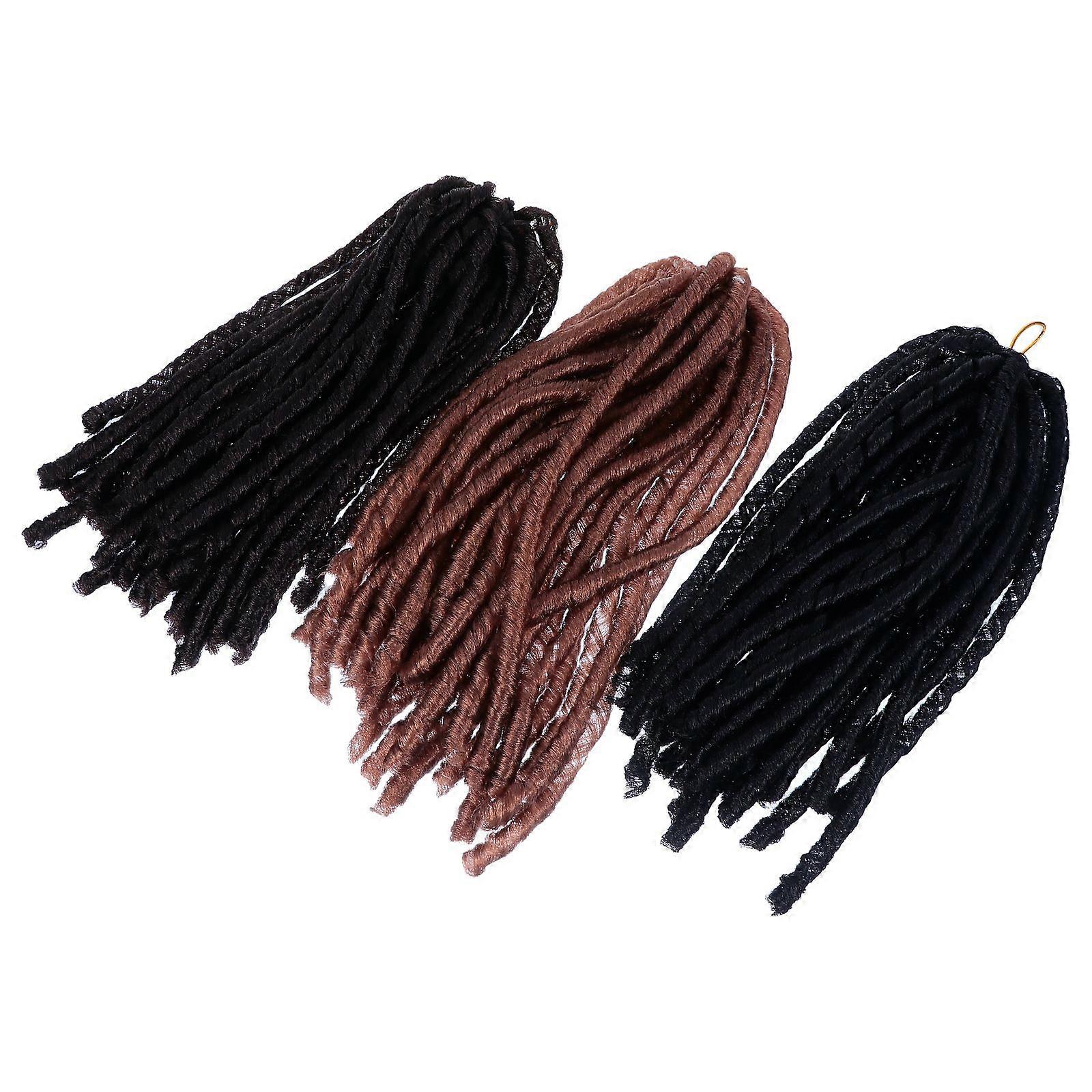 Long Braid Wigs Lightweight Braided Wigs for 6Pcs Universal Head-Wears