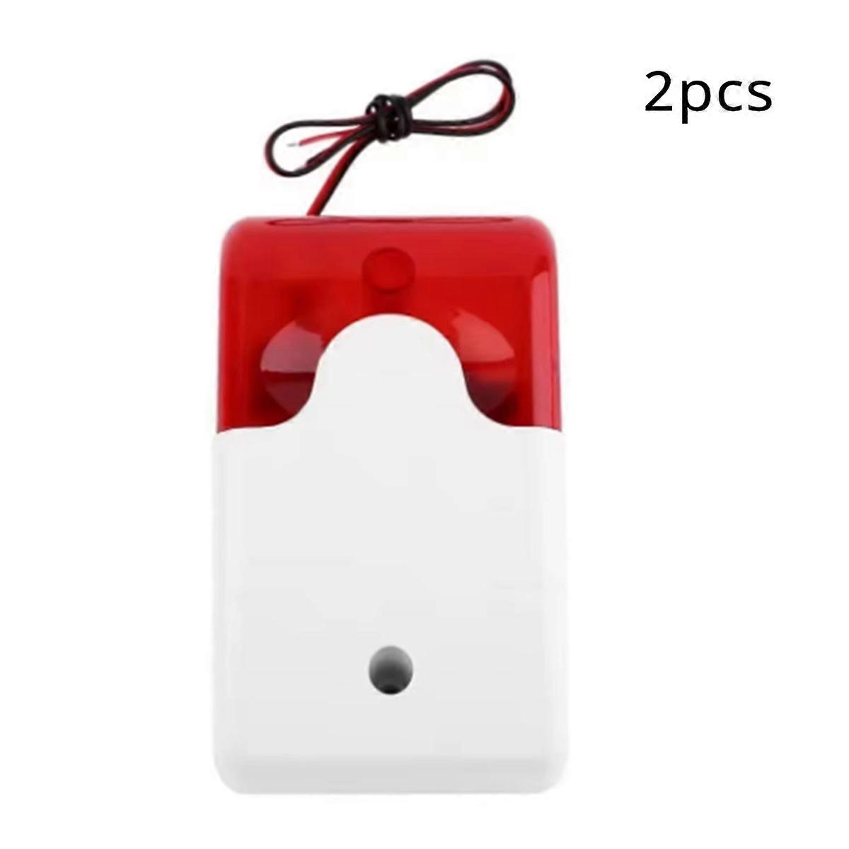 Flash LED Strobe Light Wired Siren 12V Work for Burglar Alarm