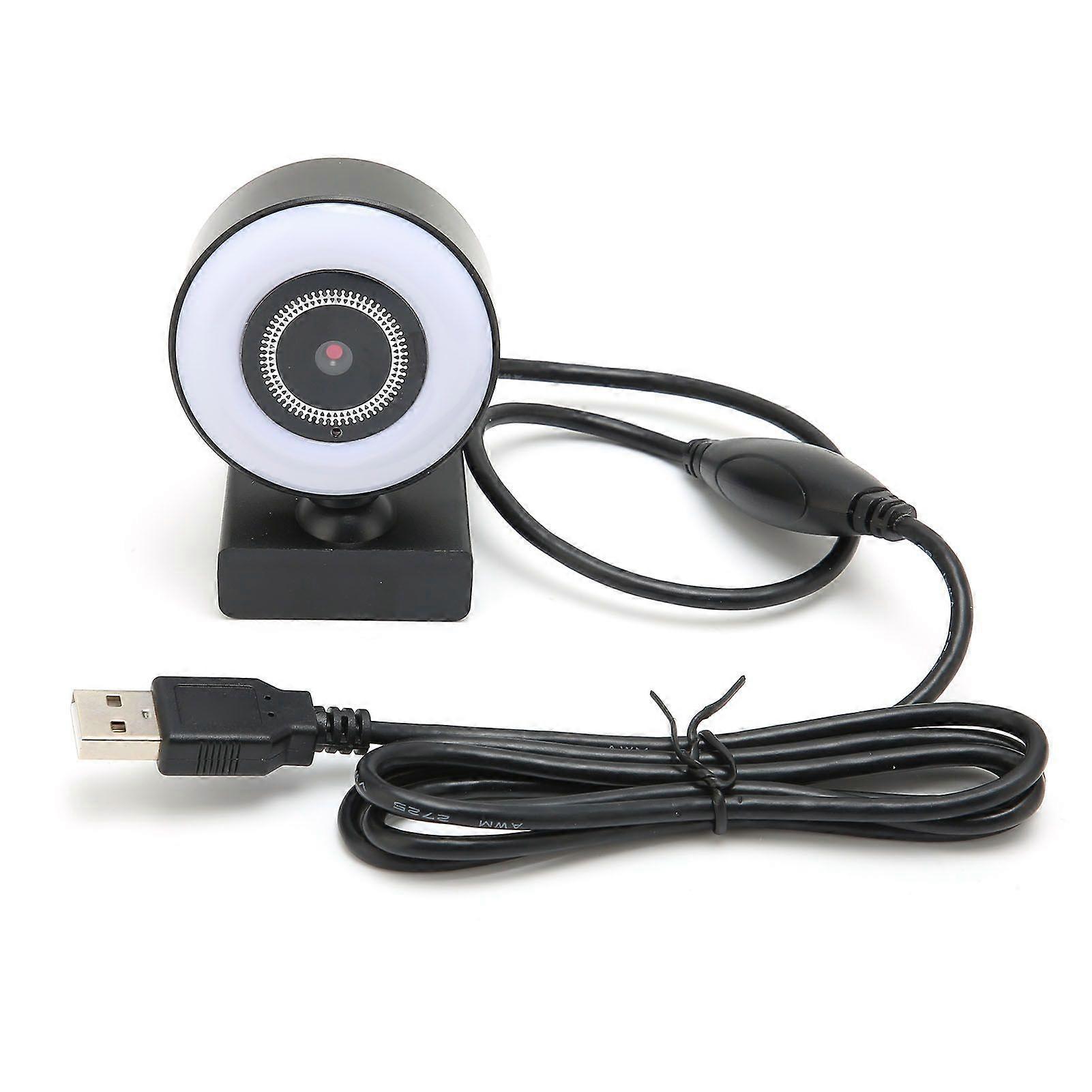 Webcam 1080P HD 30FPS USB2.0 Computer Camera Builtin Microphone for Video Conferences Web Live Broadcasts