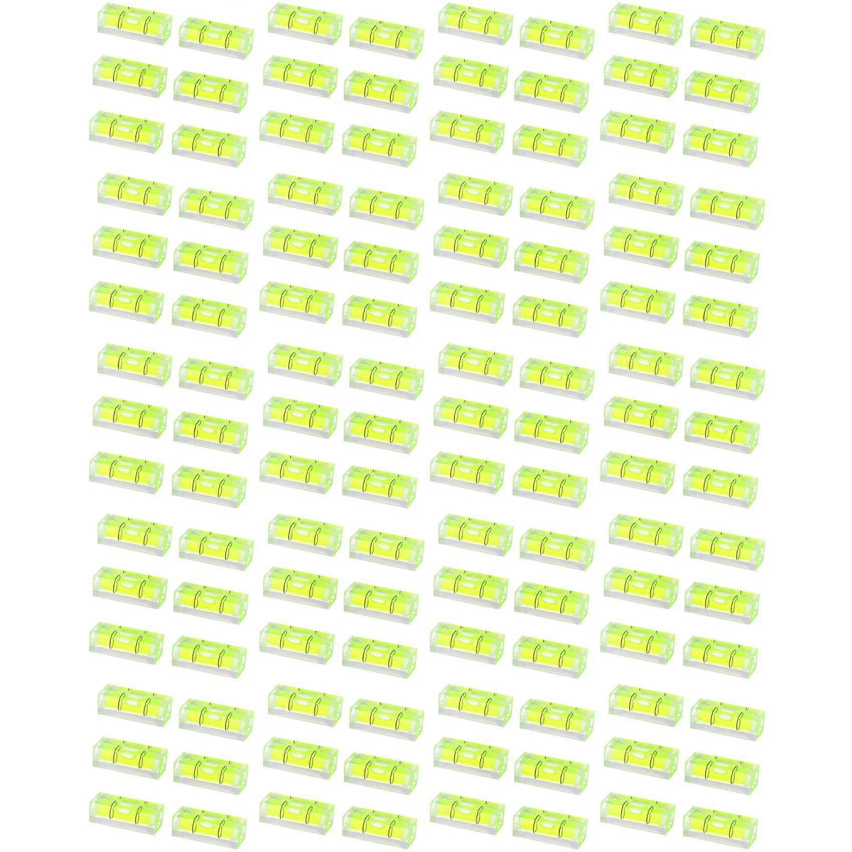 120Pcs Mini Bubble Spirit Level 10X10X29mm Square Levels for Wall Frames Art Displays Picture Hanging RV Tripod
