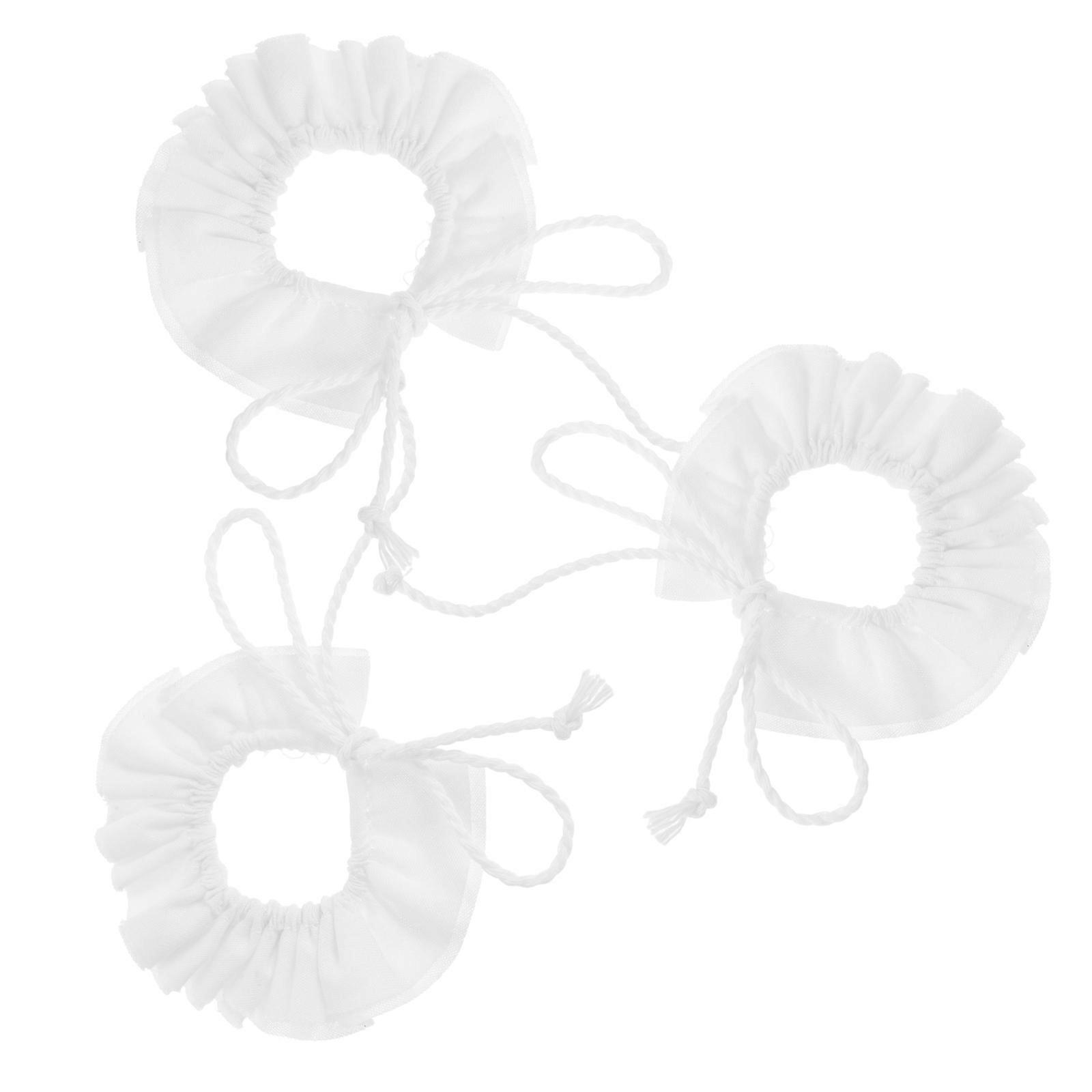 Miniature Doll Collar Retro Style Cloth Collars for Decoration 15Pcs