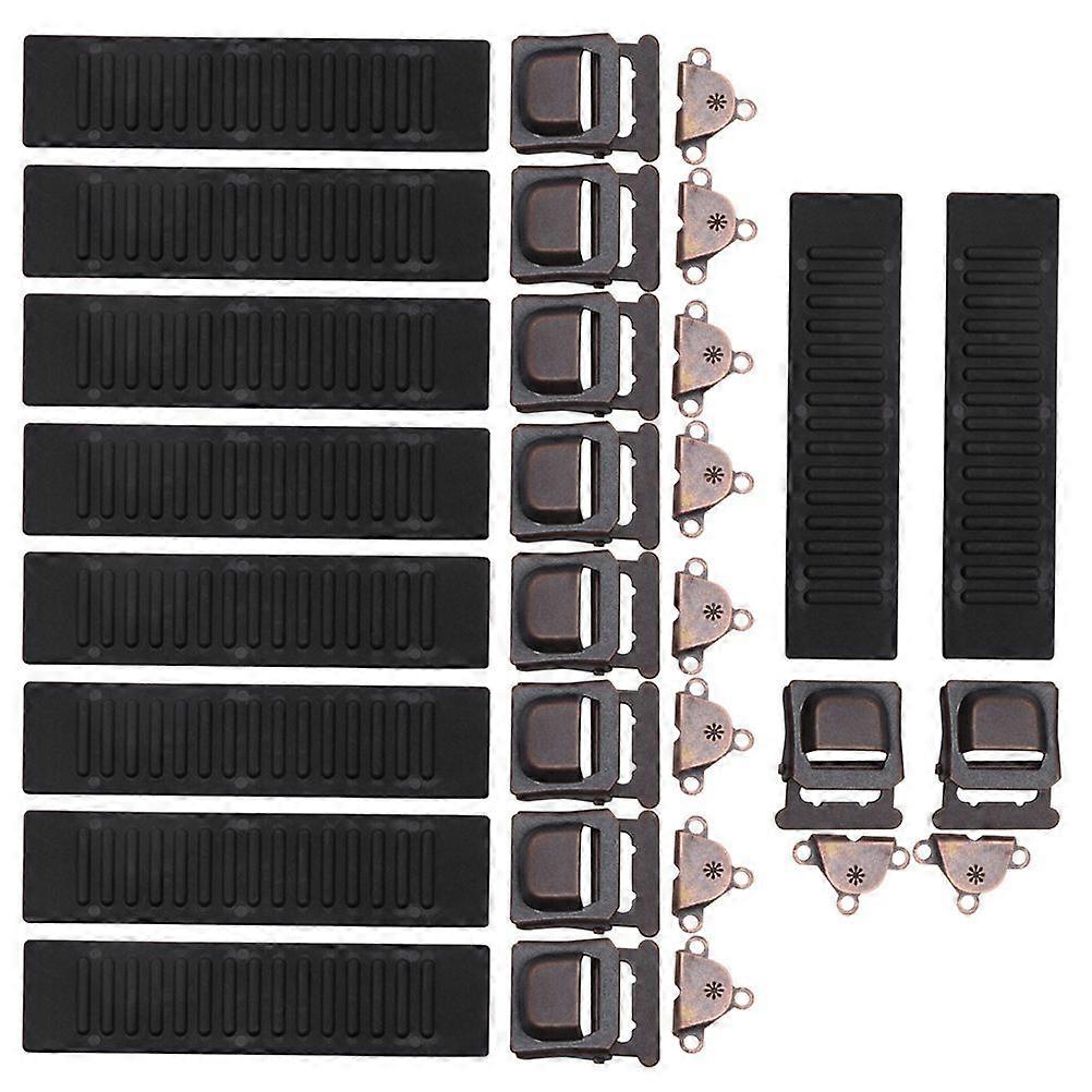 10 Sets Adjustable Pleated Skirt Buckle Trousers Hooks Concealed Button