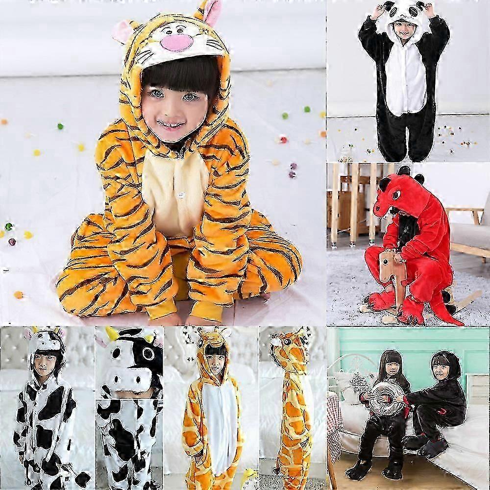 ملابس نوم بيجامة نيسيي للأطفال للجنسين ، ملابس نوم لاونج للحيوان من قطعة واحدة ملابس نوم مقنعة بأزرار مقنعة - 2025