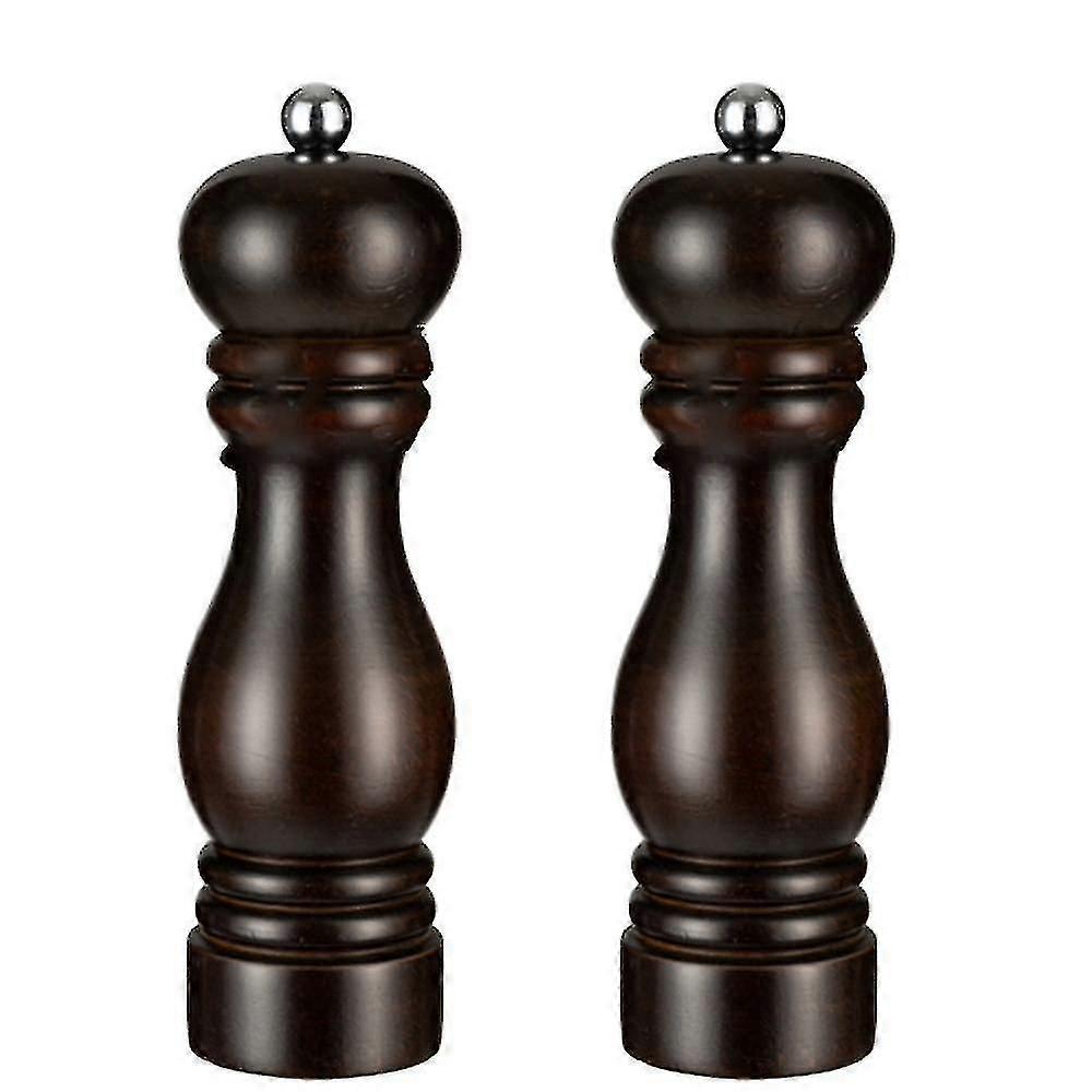 Salt And Pepper Grinder Set,manual Pepper Mills With Adjustable Coarseness, Refillable Spice Grinders