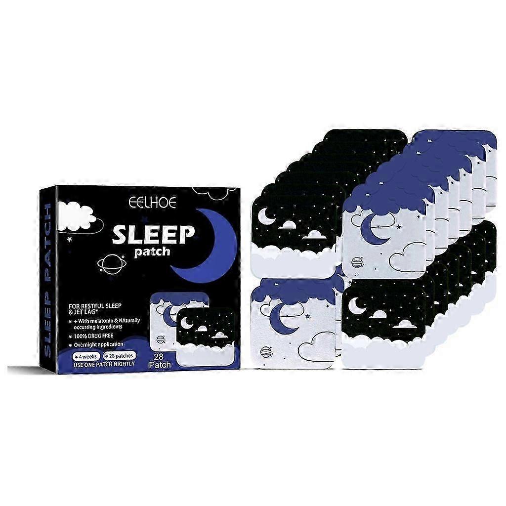 28pcs aider les autocollants de sommeil Traitements de l’insomnie Patch de sommeil Patchs de sommeil