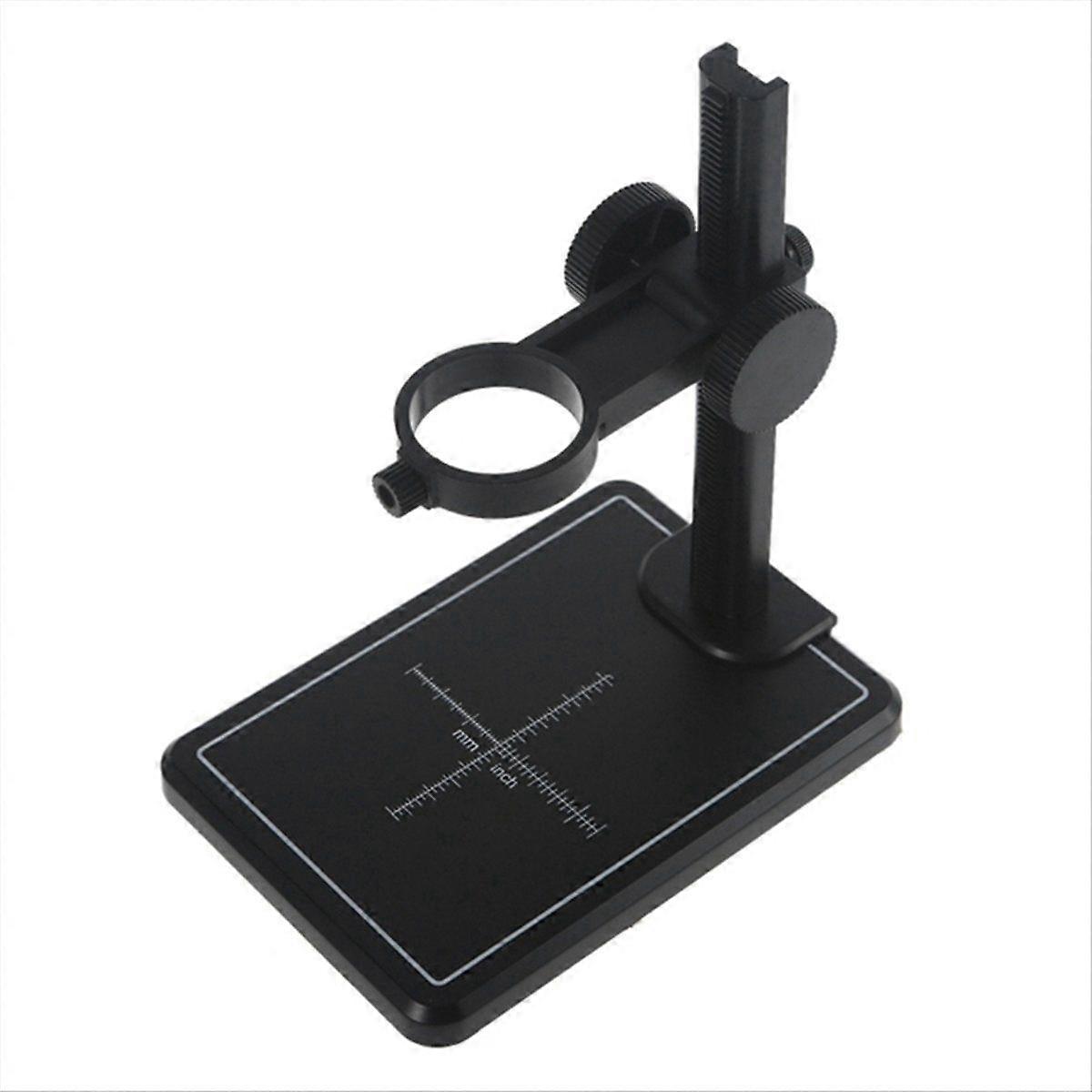 Microscope Stand with Scale Adjustable Stand Holder Bracket Large Base Microscope Endoscope Holder Stand Black