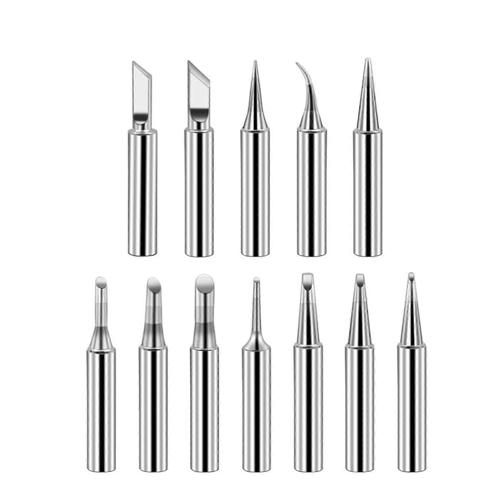Soldering Iron Kit, Lead Soldering Iron Tip Replacement Welding Head, 3Pack, 3C, Silver