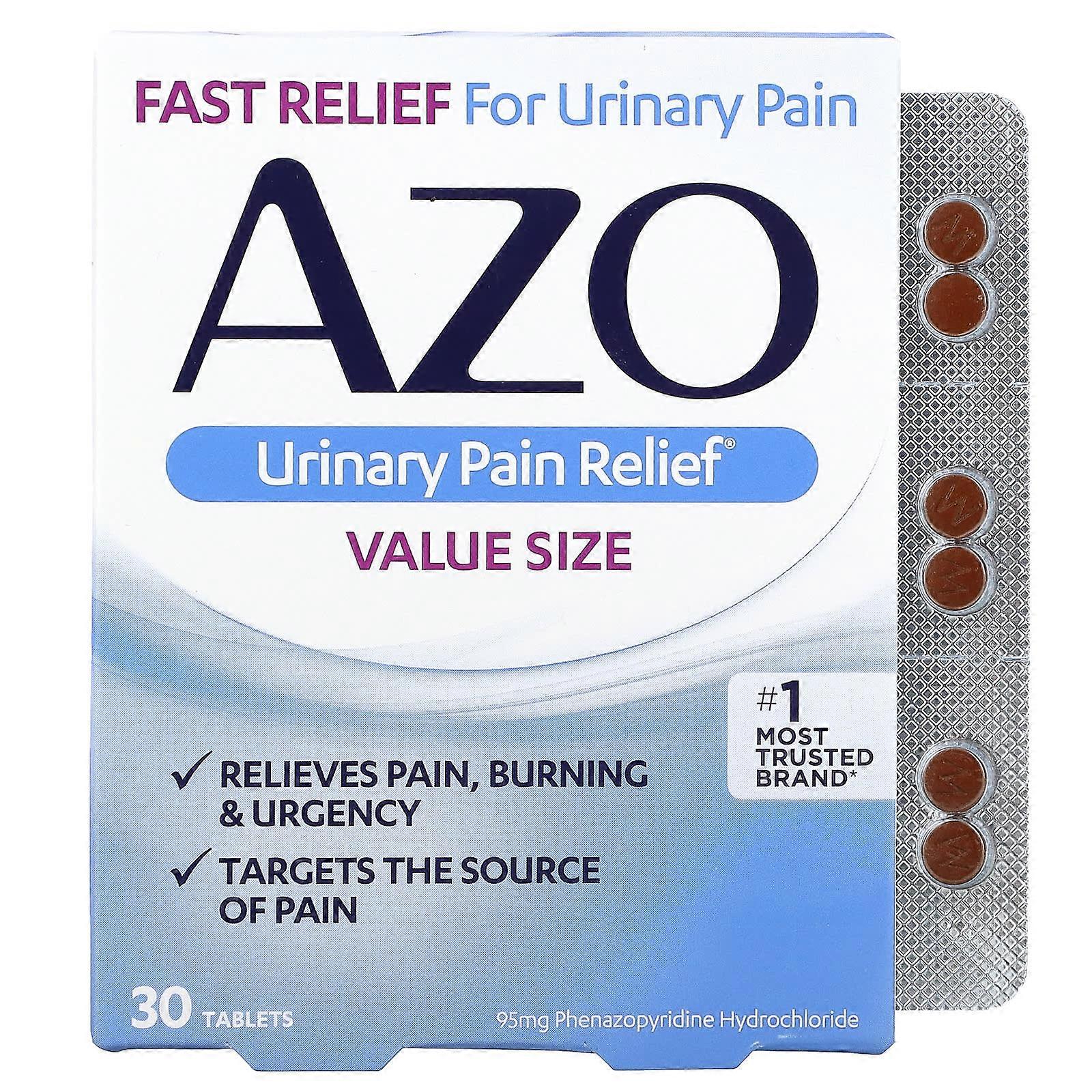 Azo, Urinary Pain Relief, 30 Tablets