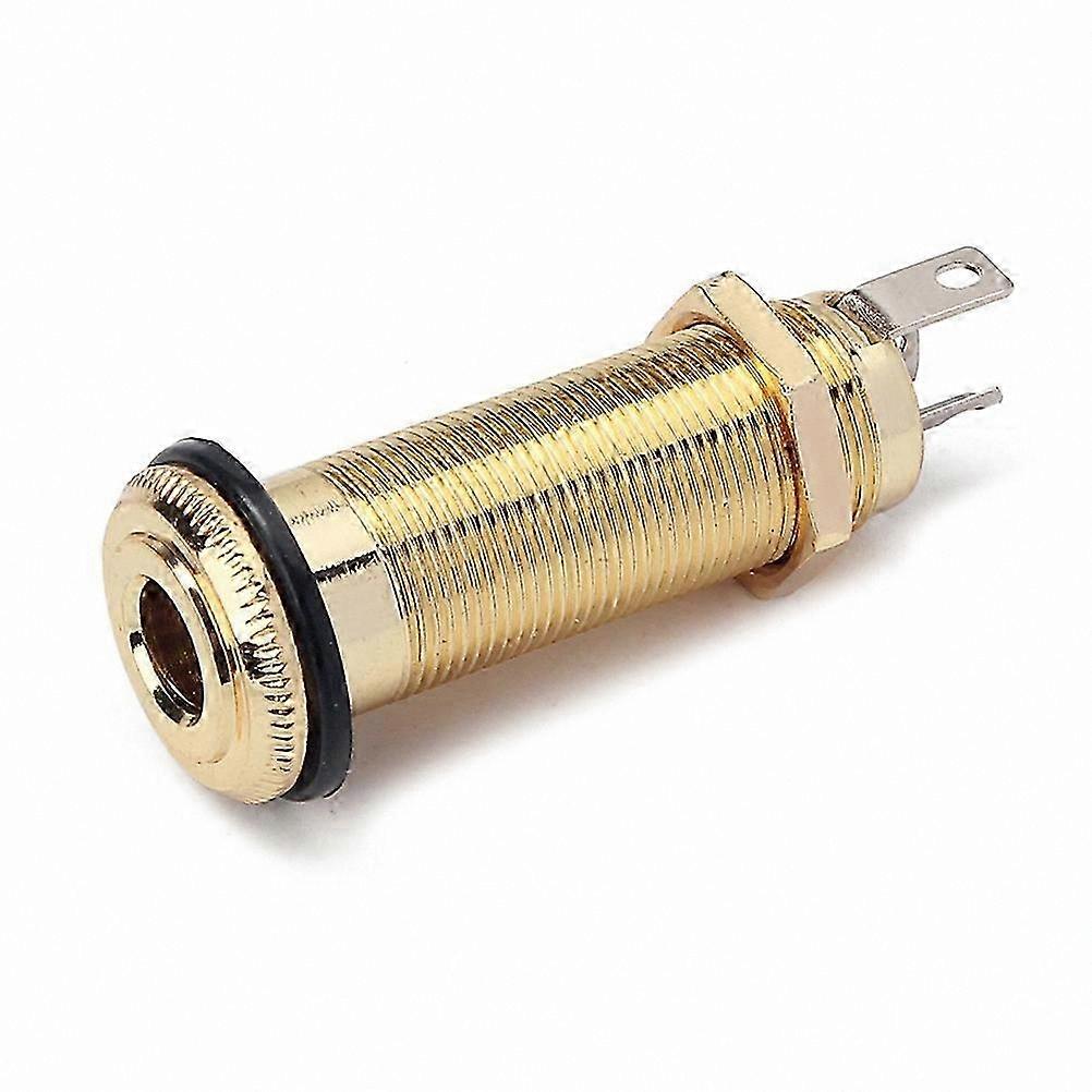 Stereo Audio Jack Socket for Guitar with Input and Output Cylinder Plugs