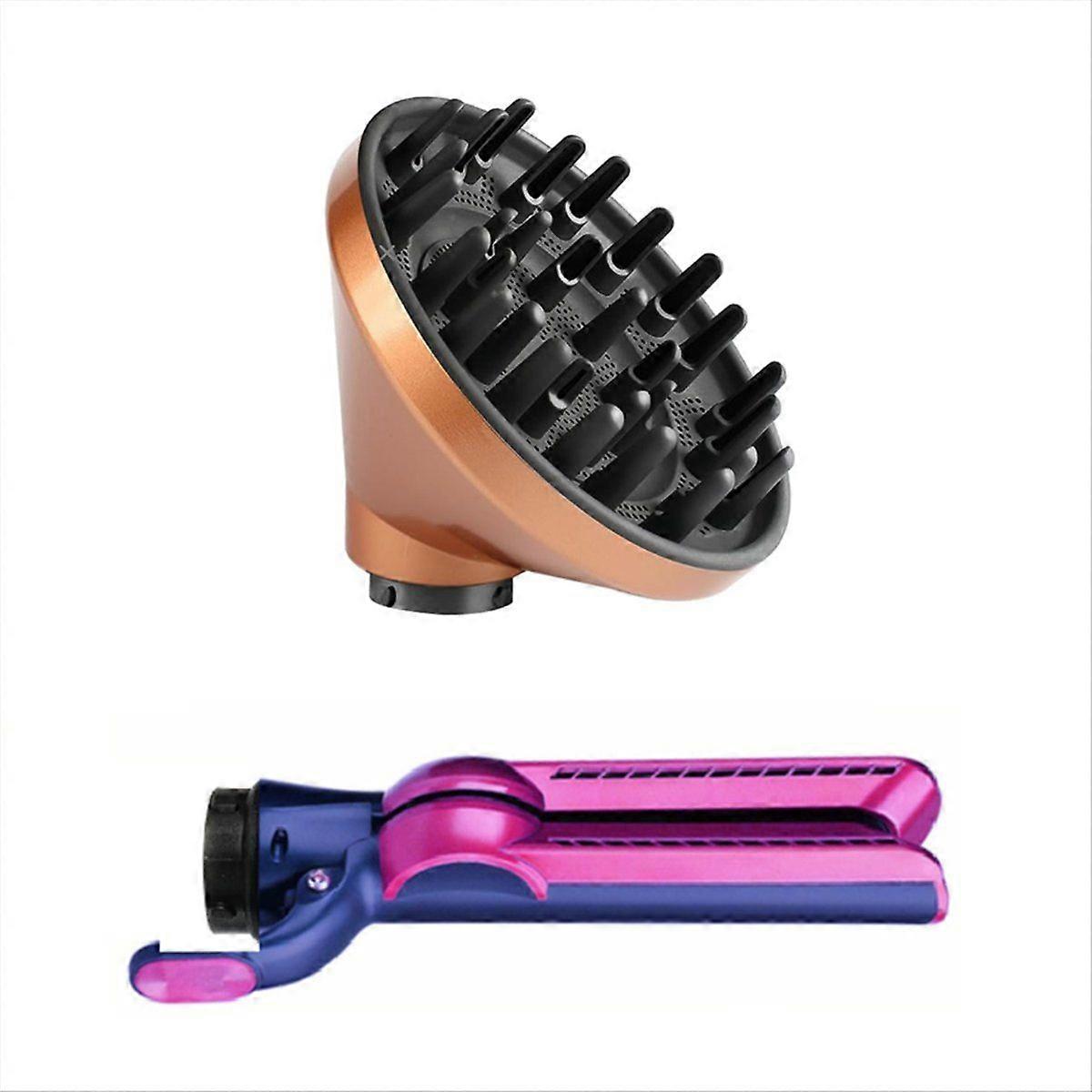 Diffuser & Straightener Attachments for Styler HS01 HS05 HS08 for Smooth Hair Style and Hair Curling B