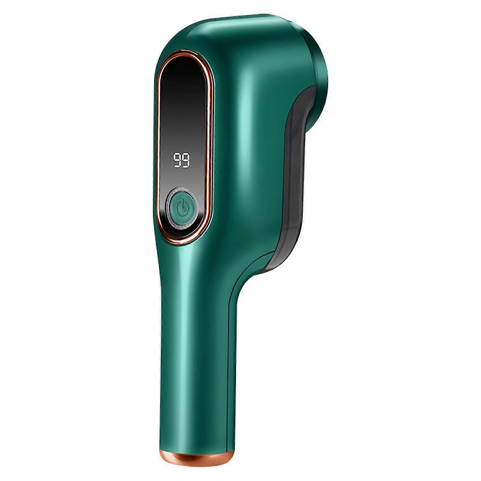 USB Lint Remover Clothes Ball Fluff Fabric Shaver Fuzz Pilling Rechargeable--Green