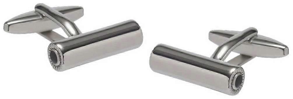 David Van Hagen Tube Cufflinks - Silver