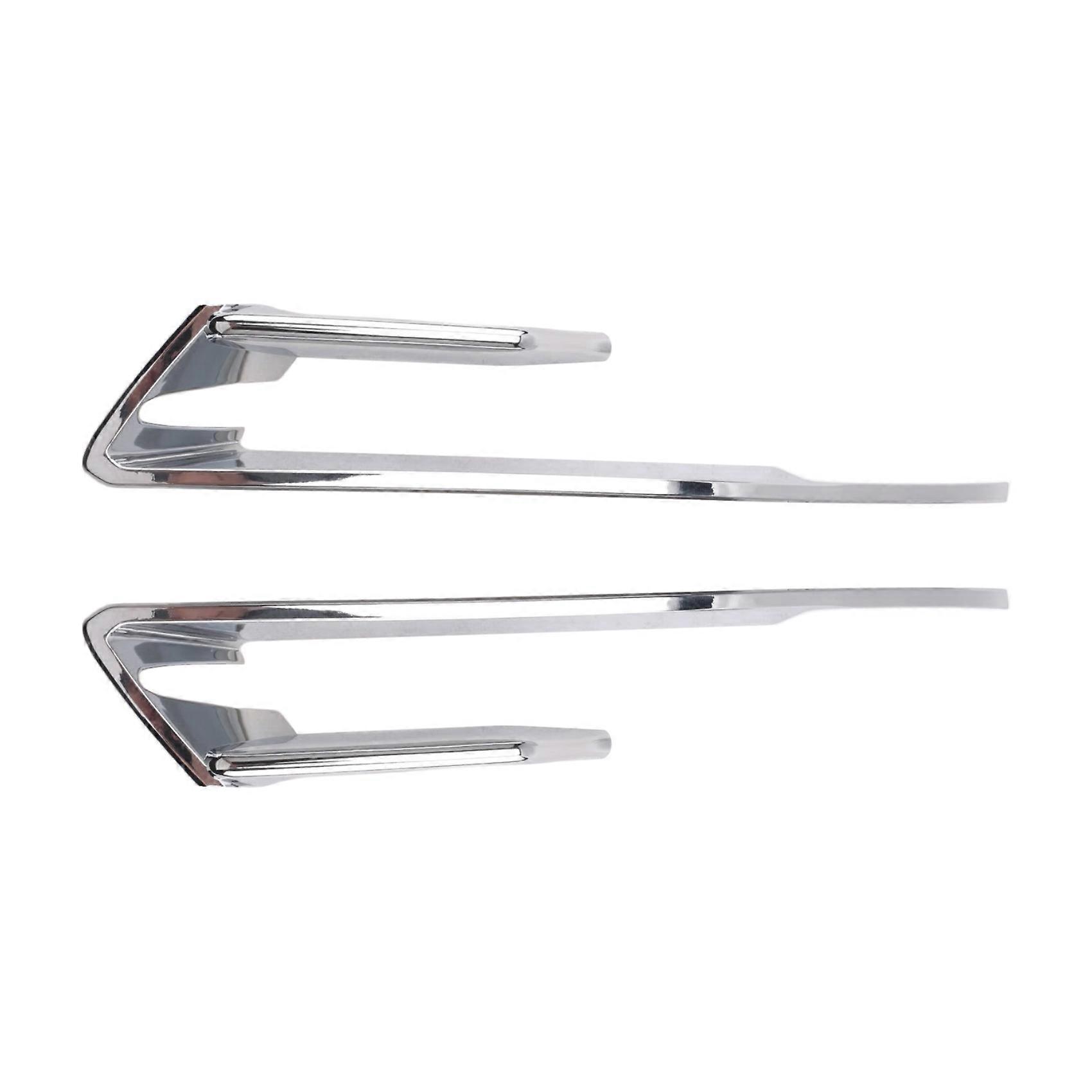 2 Pcs for BMW 2 Series F46 F45 Gran Active Tourer 2015-2017 ABS Chrome Silver Front Fog Lamp Frame Cover Trim