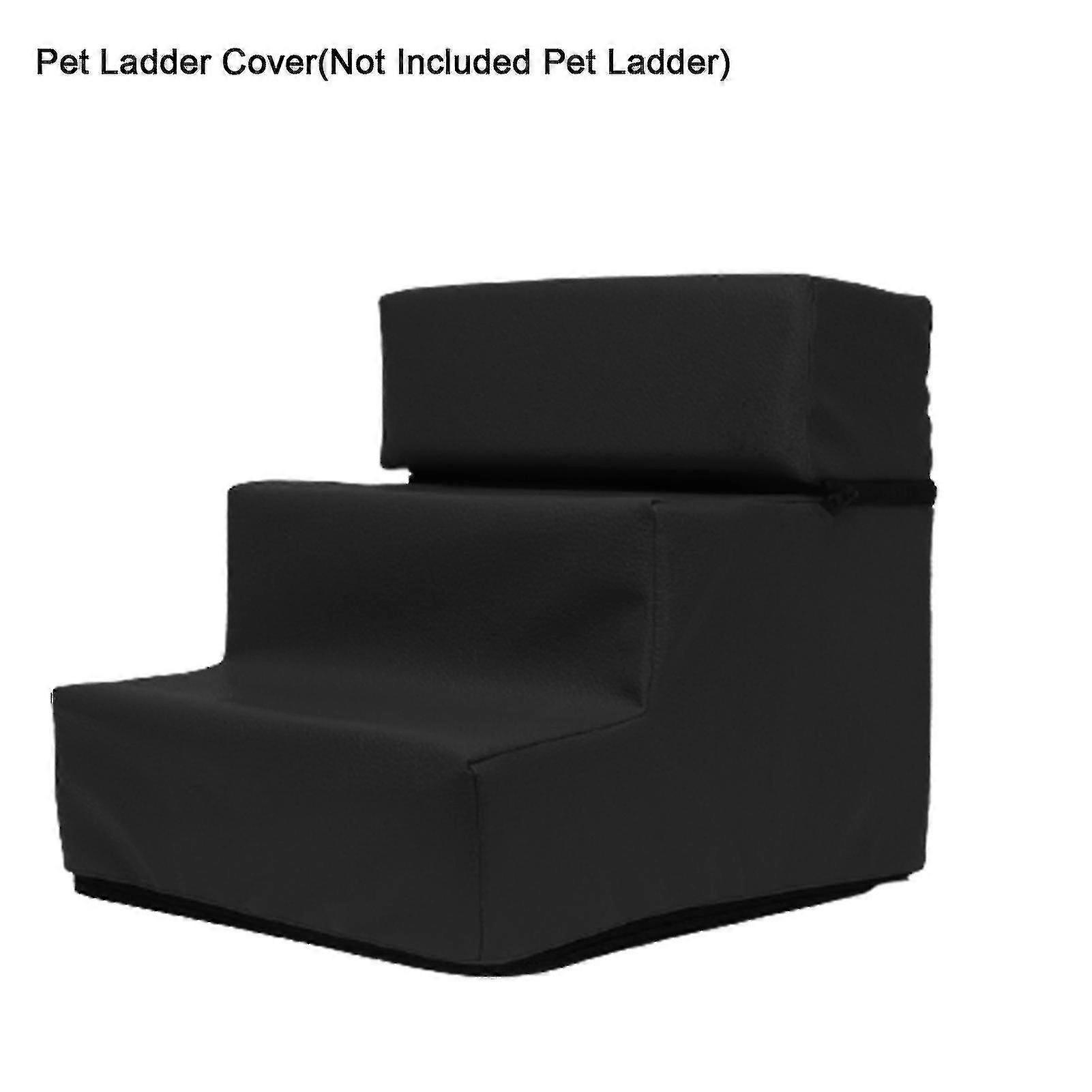 1;子犬Smalのための黒いペットのはしごカバー取り外し可能な快適なフェイクレザー滑り止め犬のランプ階段ケース