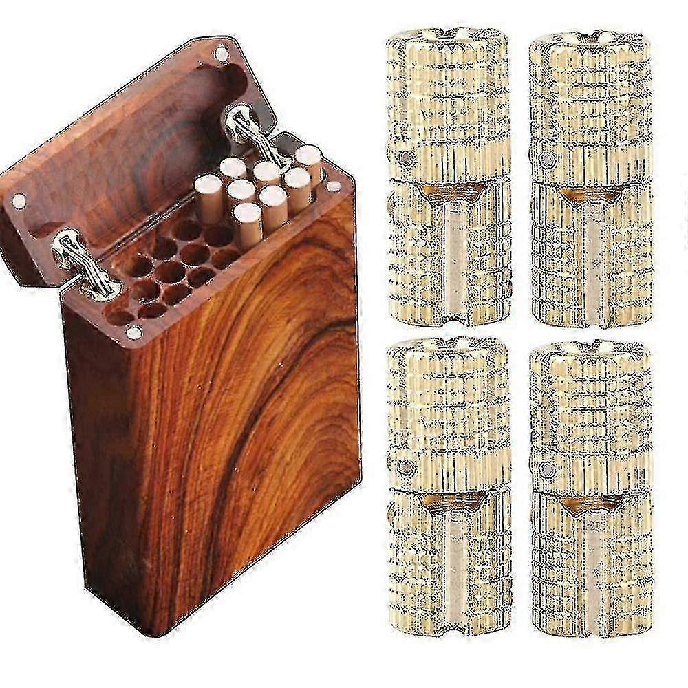 4-pack Hidden Brass Barrel Hinges Cylindrical Invisible Concealed