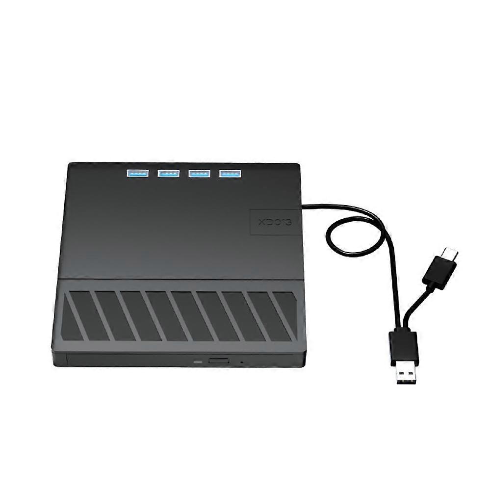 jixopn 7 in 1 USB 3.0 Type C External CD DVD RW Optical Drive with SD/TF Port, compatible with Windows XP/7/8/10/11, Mac