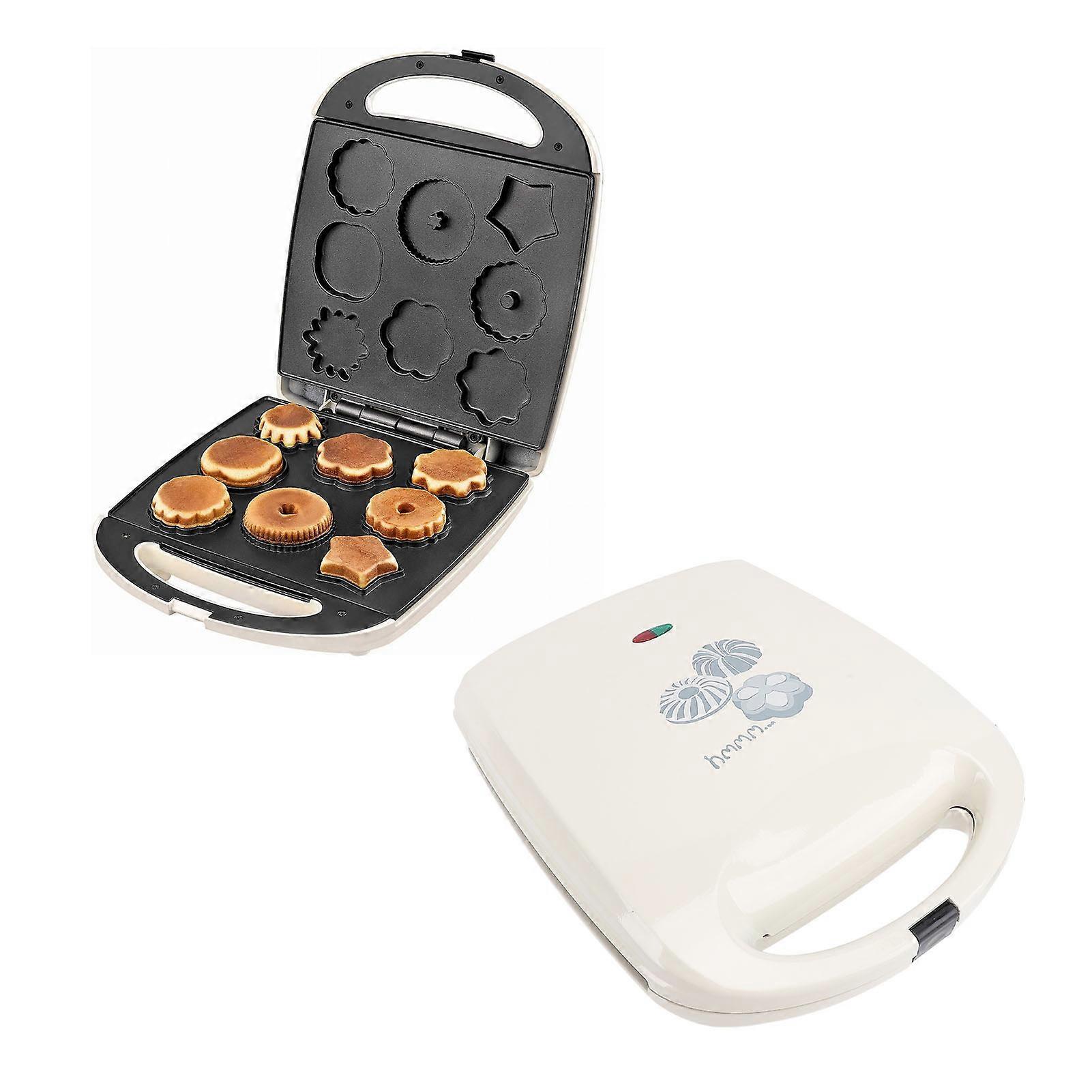 Cookie Maker 8 Hole Multi Shapes Non Stick 1000W Double Sided Heating Breakfast Machine for Pancake Donut Cupcake EU Plug 220V 