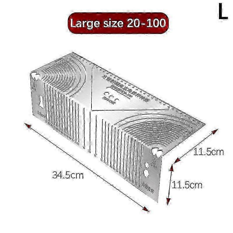 Angle & Arc Marking Tool,Adjustable Linear Arc Dual-Purpose Scriber,Square Tube Bending Tool,Parallel Line Drawing Tool