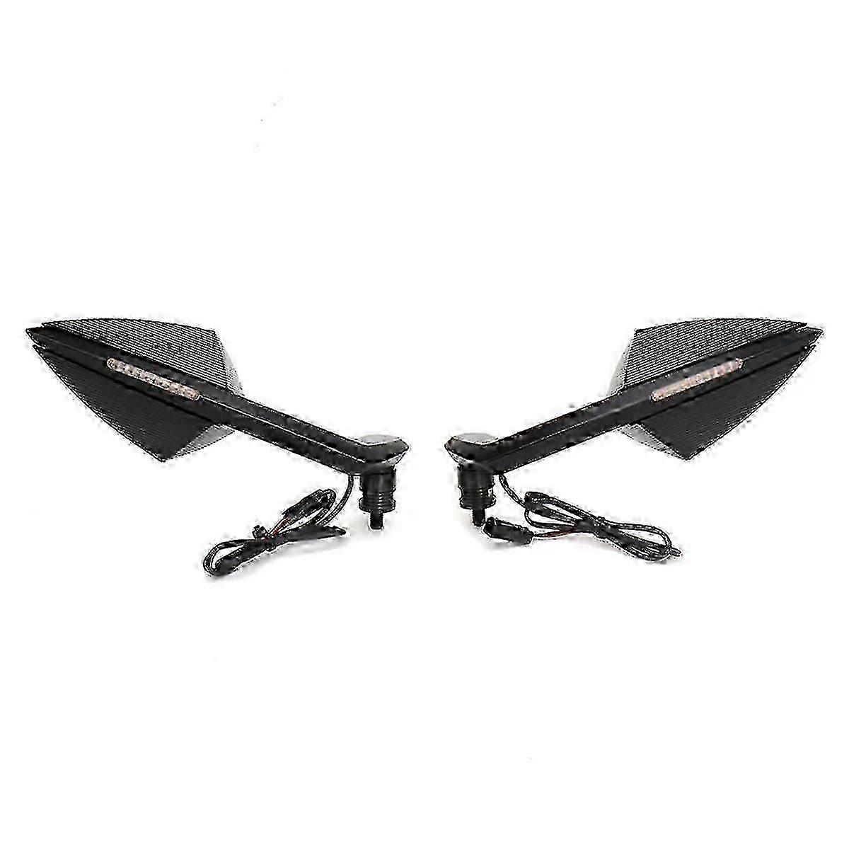 Motorcycle Integrated Turn Signal Mirrors Rearview Mirror with LED Light for STREETFIGHTER V4 Stree js