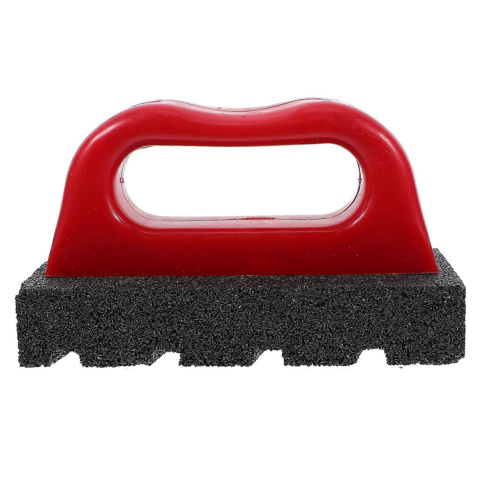 Rub Brick Tool With Handle Concrete Sanding Block Rub Brick Tool For Cement Smoothing Brick Stain Removal Construction Home Renovation Projects