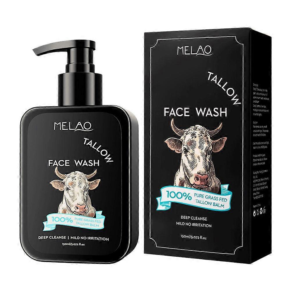 Men's Deep Cleansing Face Wash with Natural Butter 150ml for Oily and Acne Prone Skin Gentle Non-Irritating Formula Daily Use
