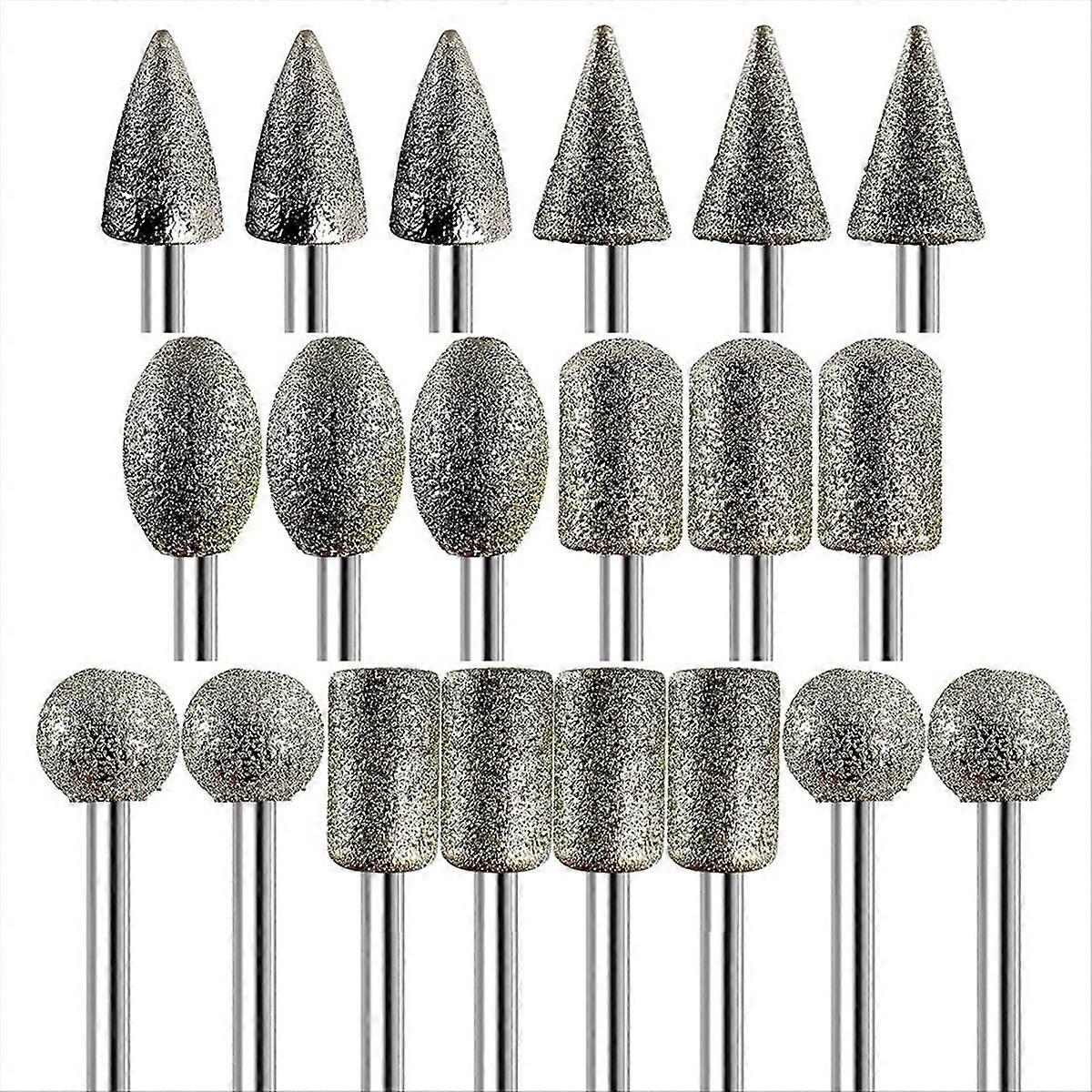 Diamond Grinder Bits for -Tool Accessories,20Pcs, 1/8Inch Shank