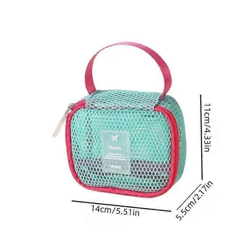 High-End Mesh Makeup Bag, Large Capacity Multi-Purpose Cosmetic Organizer, Stylish Embroidered Hard Shell Design