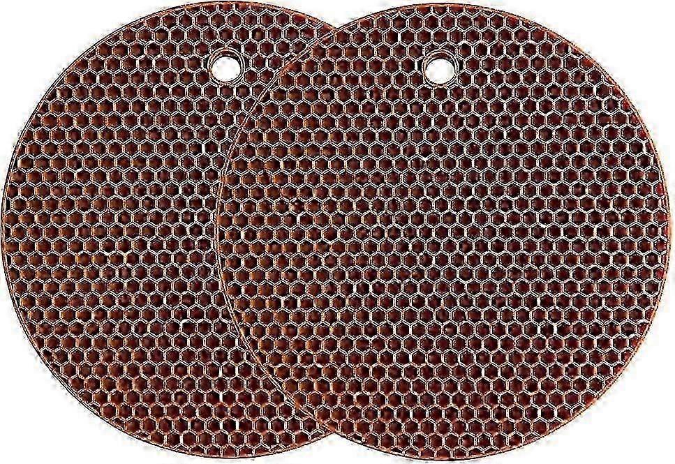 Silicone Trivet Mat Multipurpose Heat Resistant up to 240C Pot Holder Waterproof Non-Slip (Set of 2)