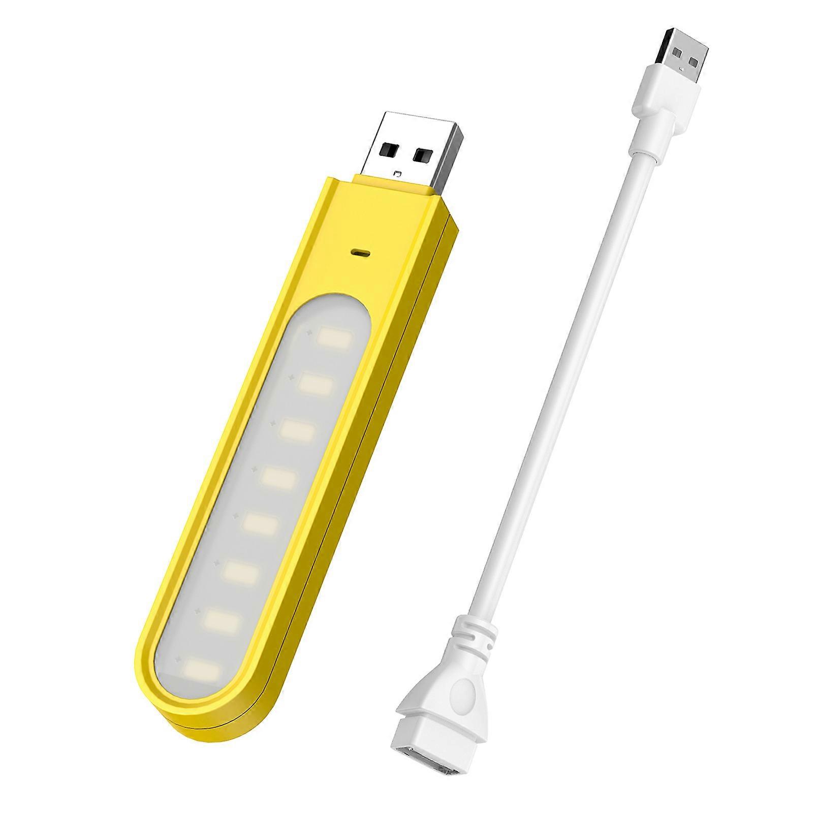 USB Reading Lamp Flexible Mini Light for Laptop Dimmable Reading Light LED Light Notebook Reading Lamp Home Office  Yellow