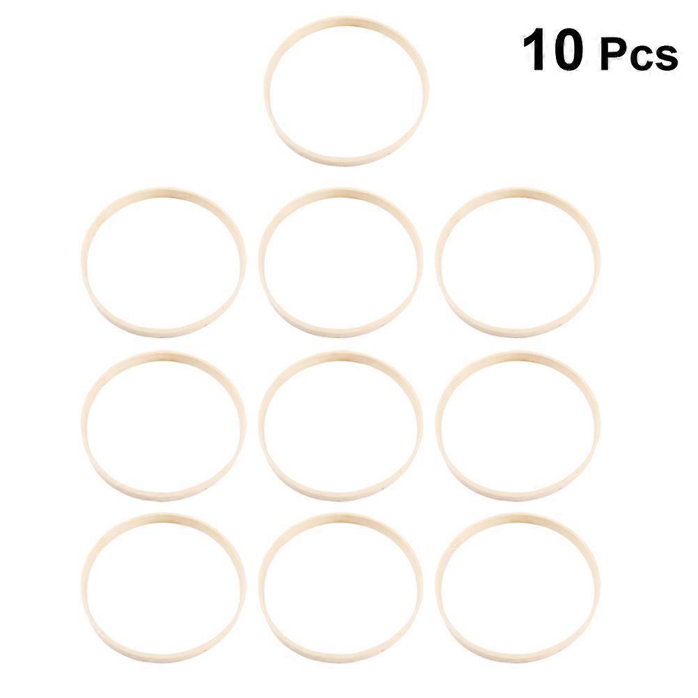 Bamboo Dreamcatcher Ring Diy Accessory 13x13cm Handwork For Art Display 10Pcs