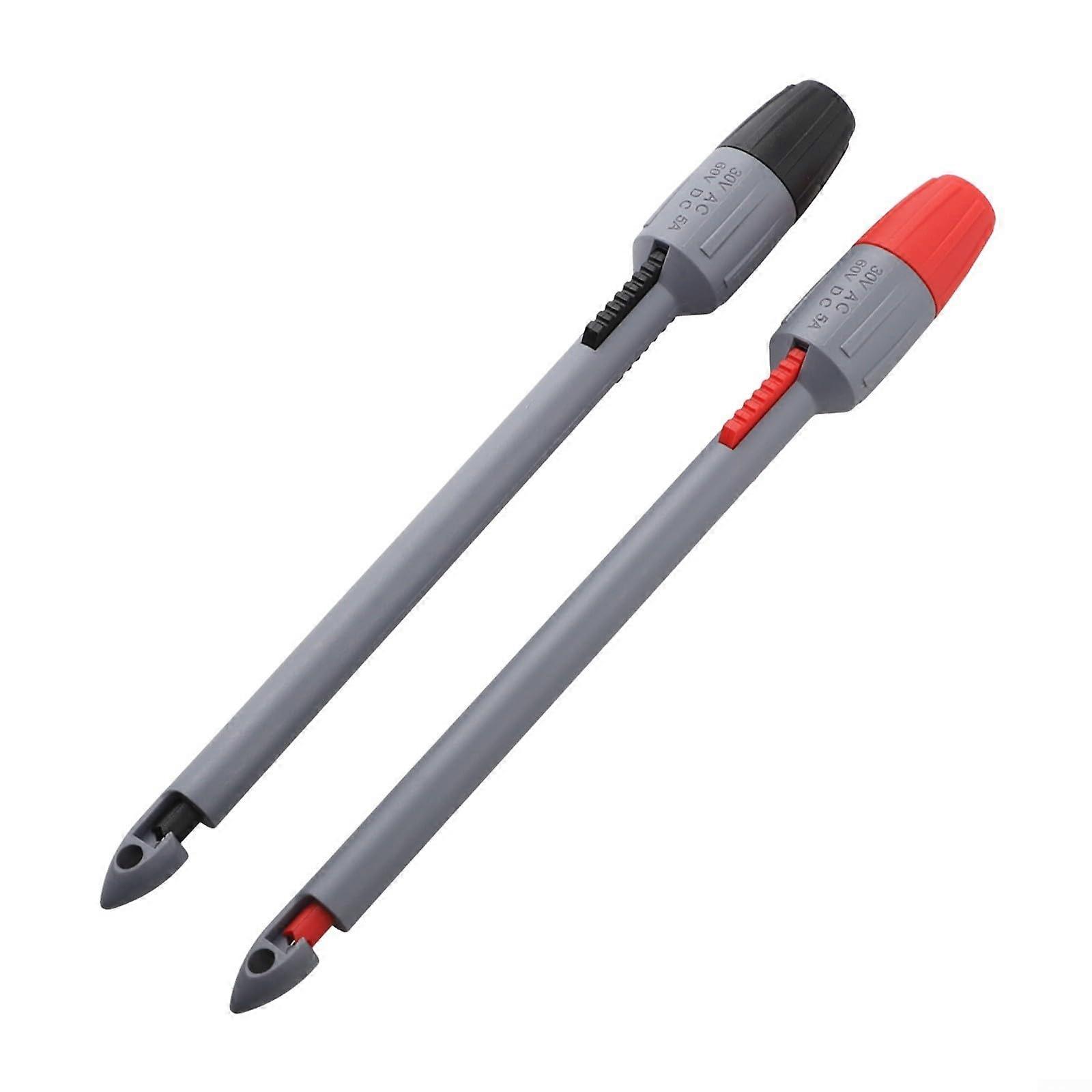 Wire Piercing Multimeter Probe with 4mm Banana Plug, CAT III 30VAC/60VDC, SpringLoaded Clip 5A