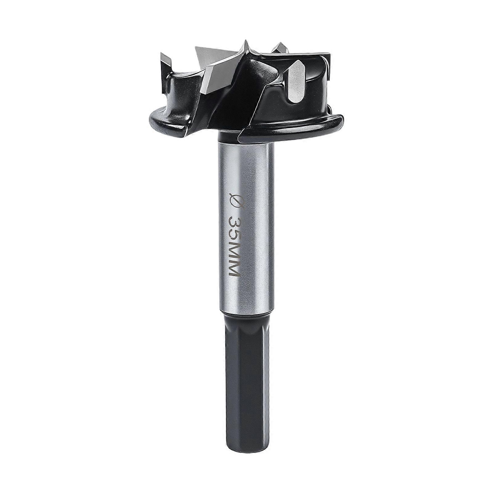 Hinge Cutter Tool Cabinet Hinge 35mm Hole Cutter 3 Flutes Alloy Steel Drill Bit With Depth Limiter For Wood Crafts Multicolor