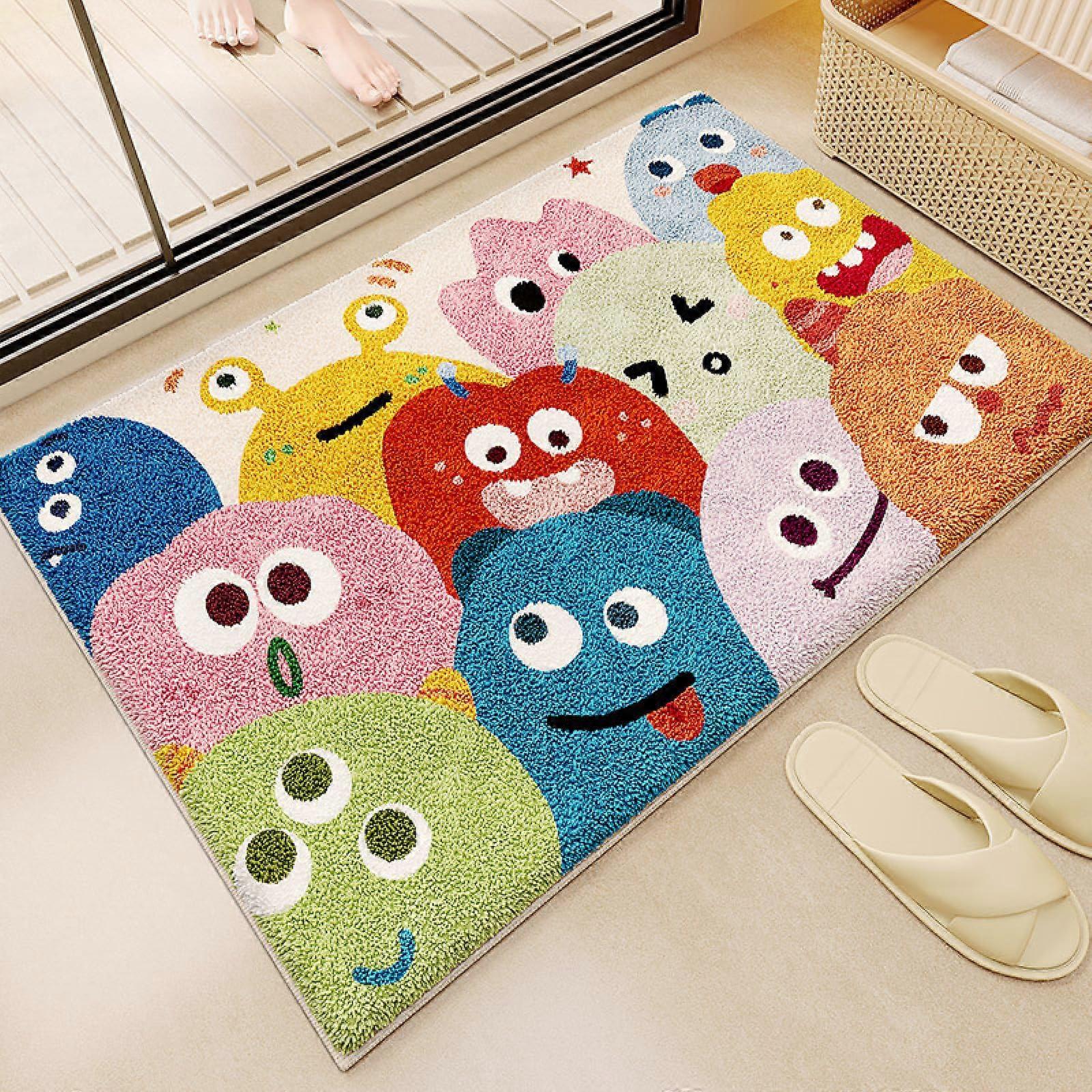 Bath Mat Super Absorbent Non Slip Bathroom Rug Extra Soft Fluffy Machine Washable 40x60cm