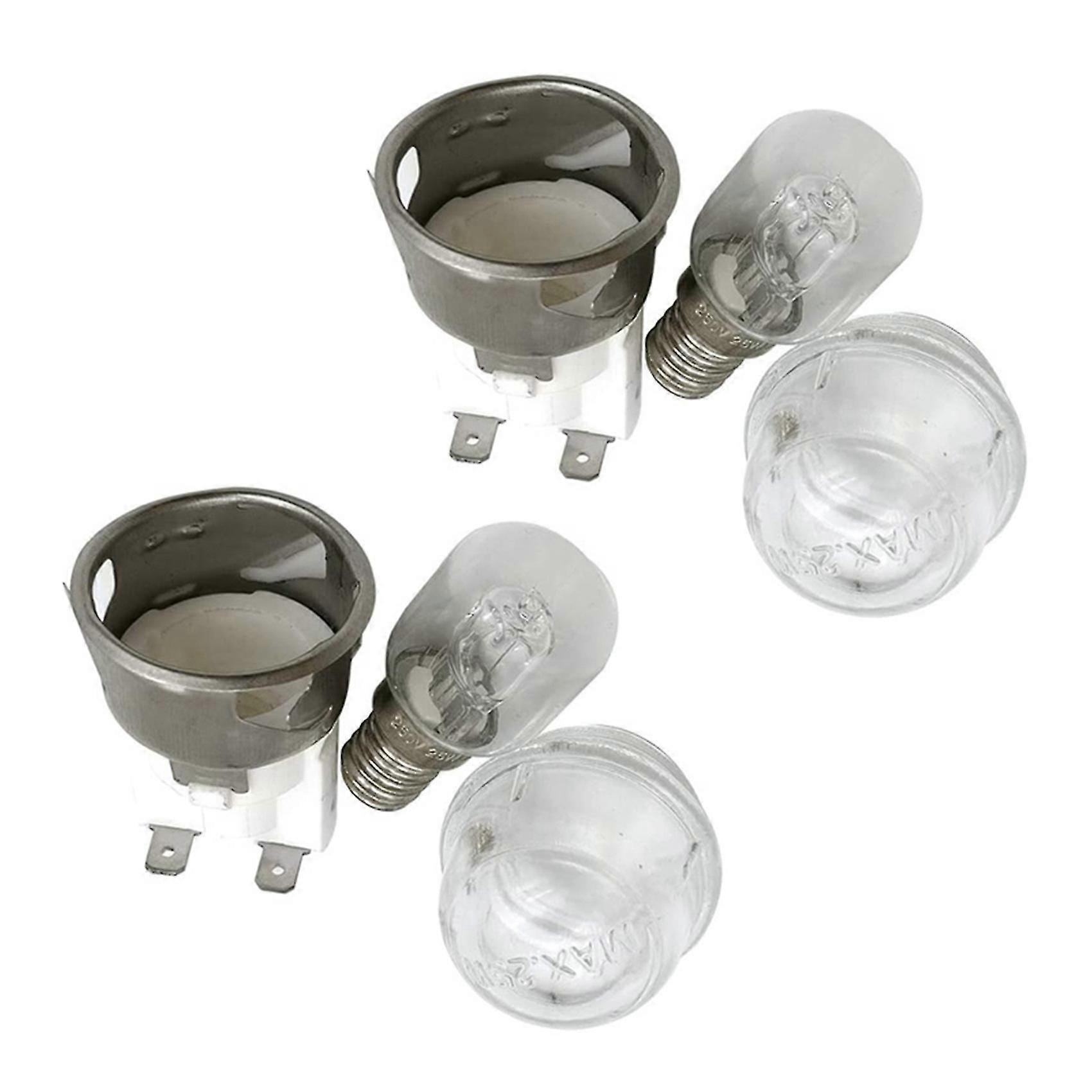 4set E14 Odolnost proti vysokým teplotám 300 ° C 250V 25w lampa trouby, držák lampy trouby, osvětlení trouby