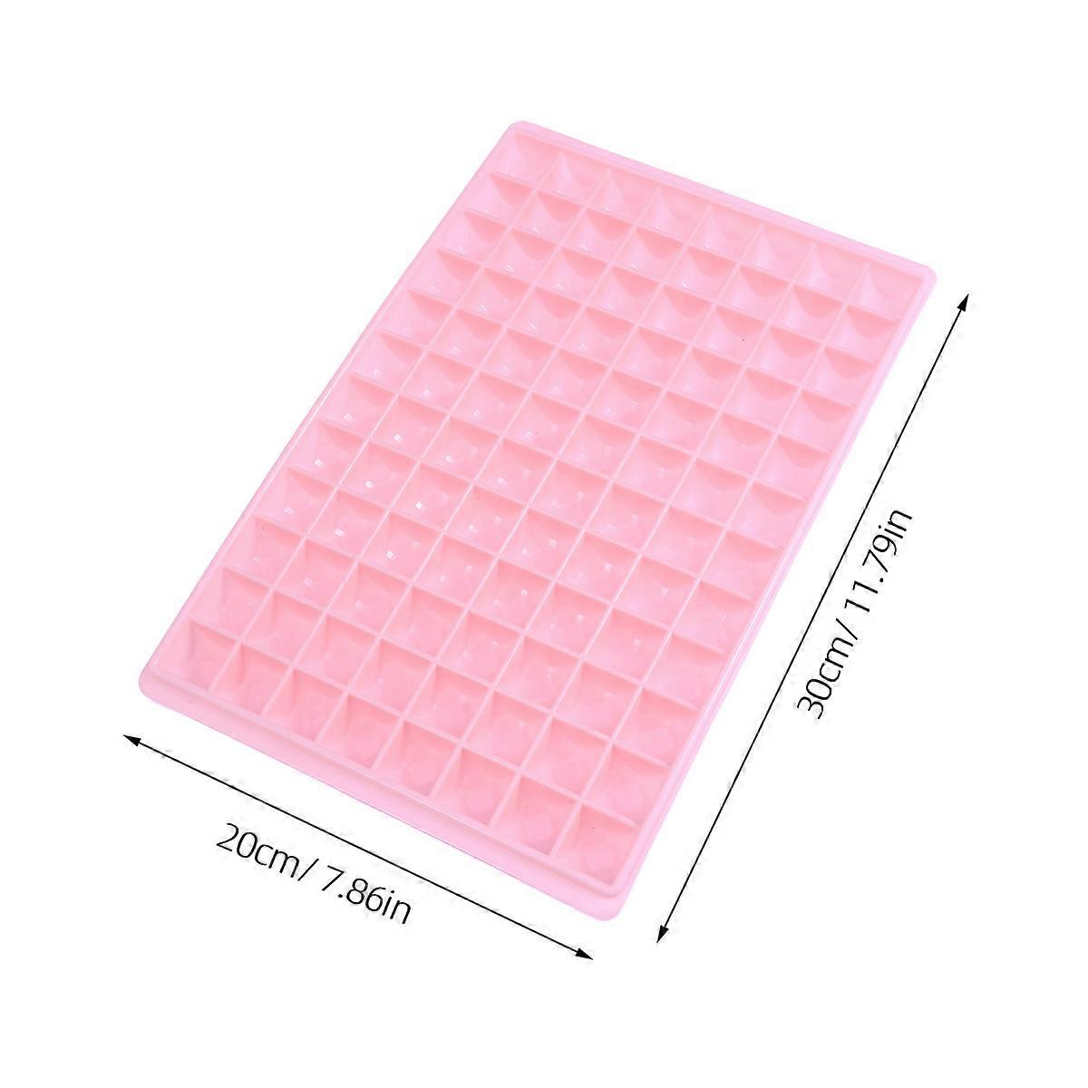 Mini Ice Molds Ice Cube Tray with 96 Diamond Cubes (Random Color)