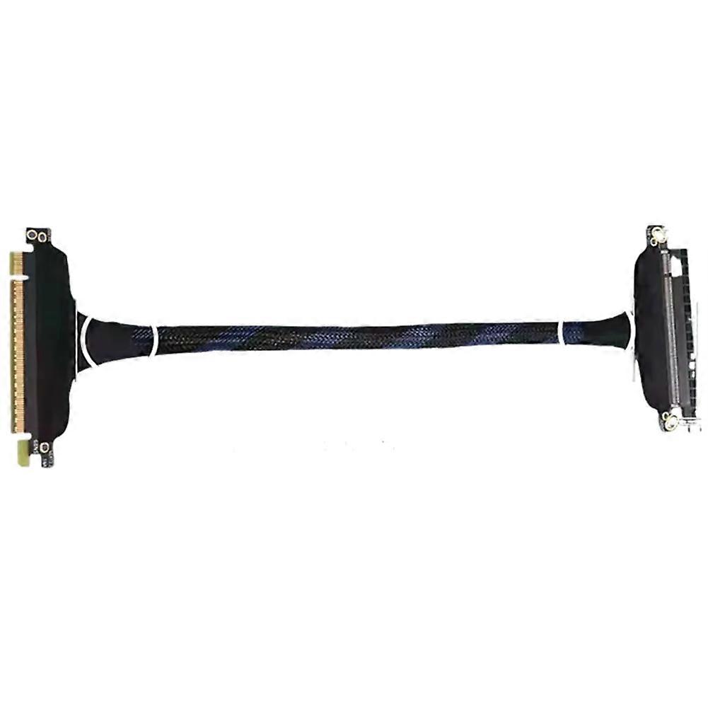 PCIE 5.0 X16 Cable Gen5 Server Silver-Plated Lossless Soft Cable GPU Adapter Cable for RTX 5090 Graphics Card 30CM