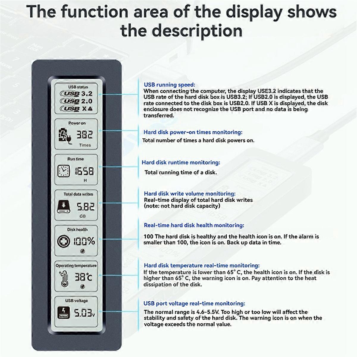 M.2 SSD Enclosure USB3.2 Gen2 Type C 5Gbps SSD Case