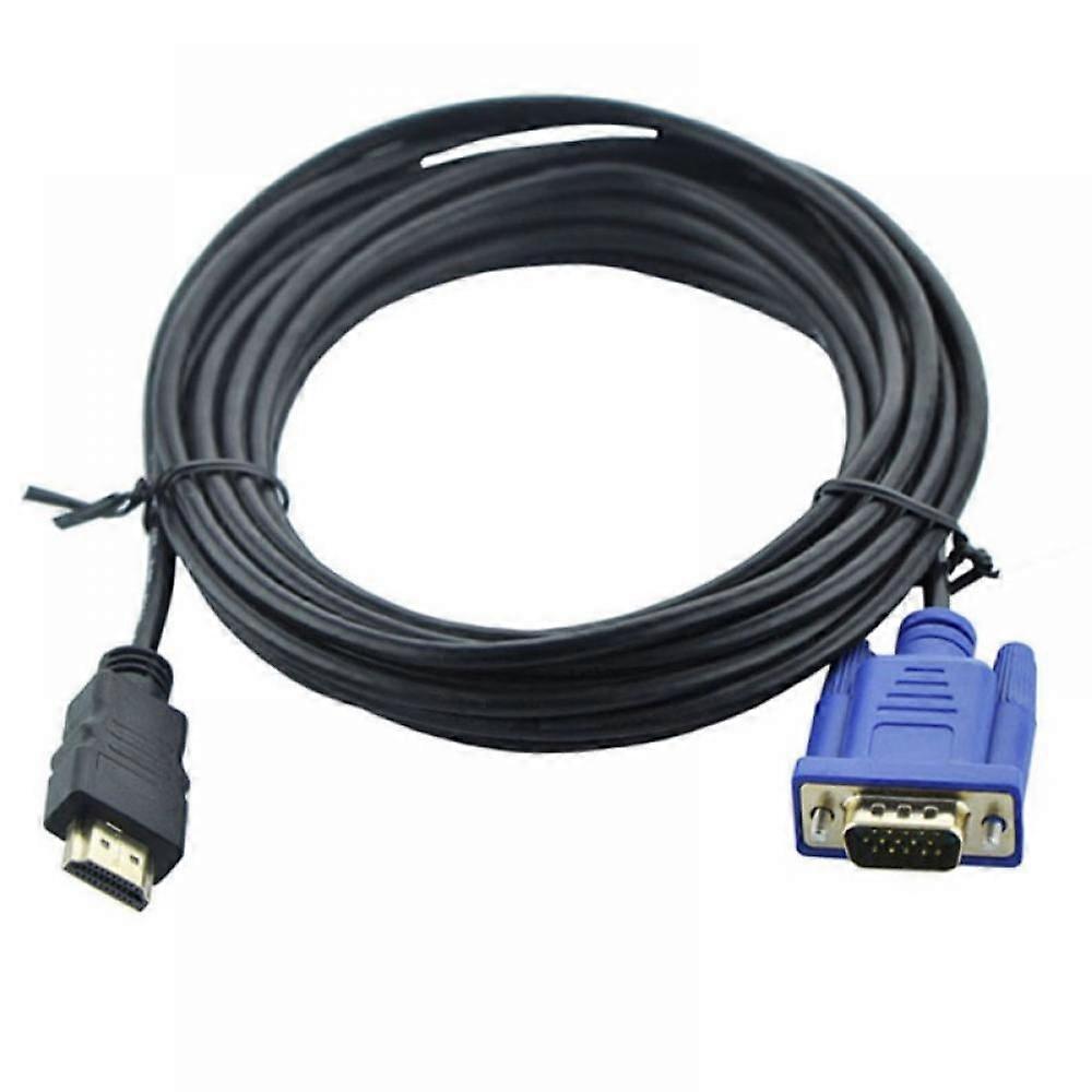 HDMI to VGA 6-10 Feet Cable Compatible for Computer, Desktop, Laptop, PC, Monitor, Projector, HDTV, Raspberry Pi, Xbox and More