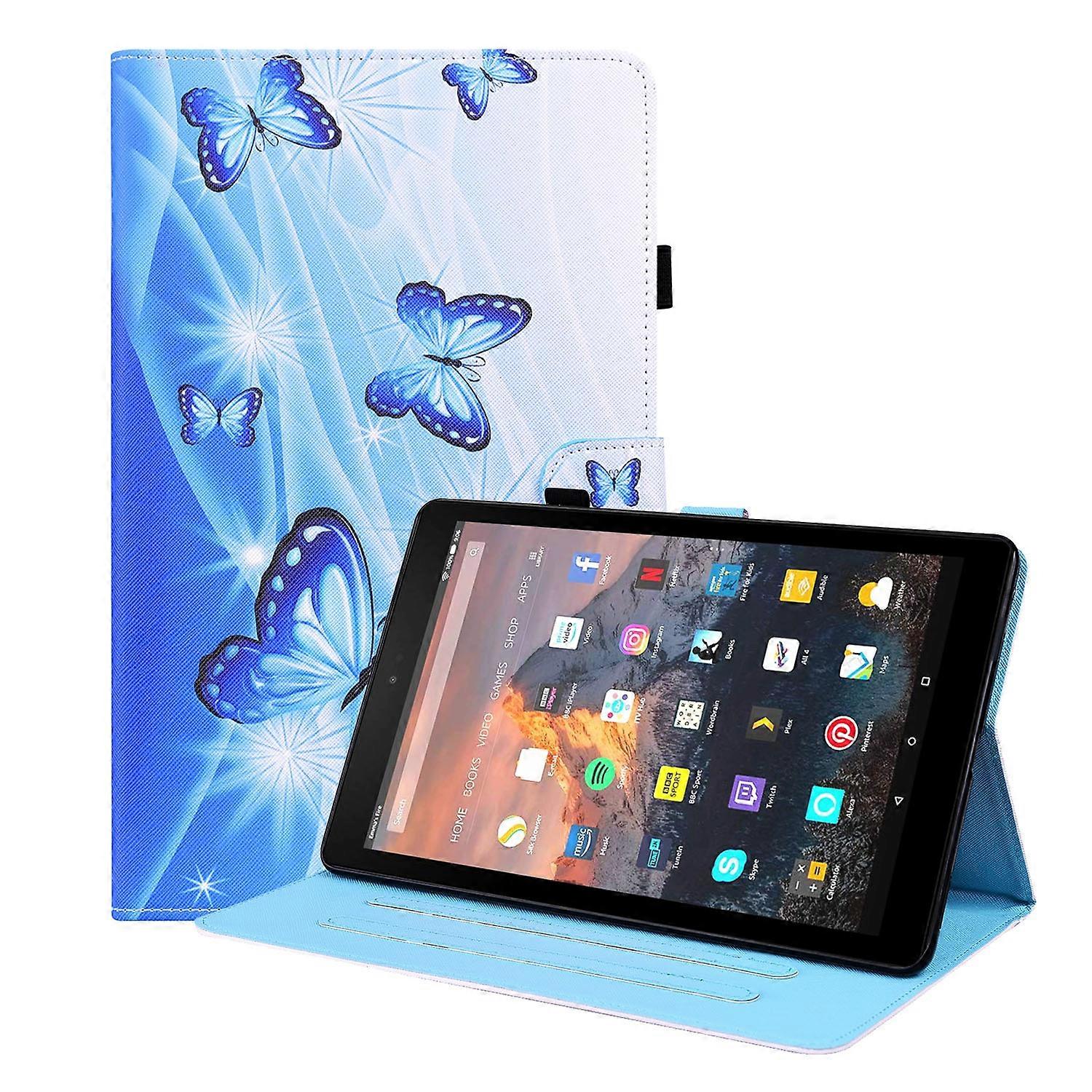 For Amazon Kindle Fire 7 Animal Pattern Horizontal Flip Leather Case with Holder & Card Slots & Photo Frame & Sleep / Wake-up Function