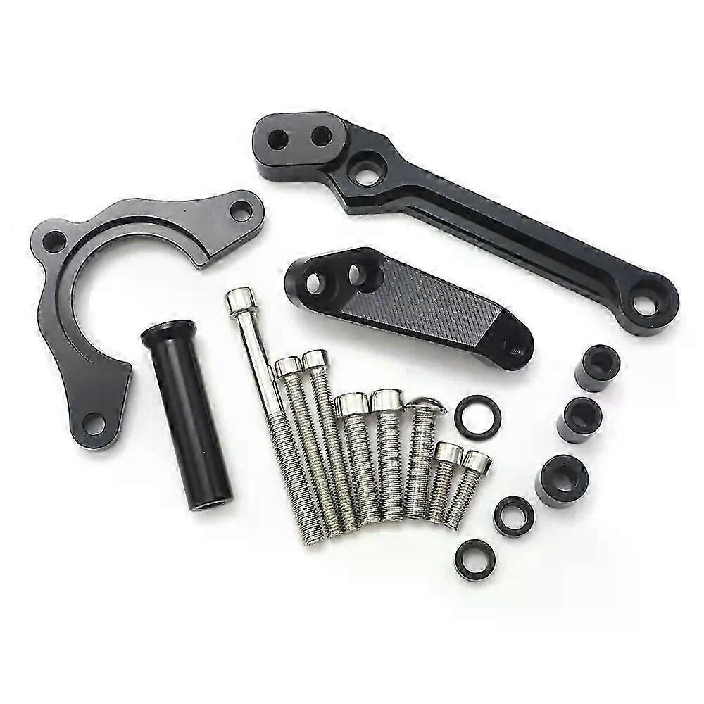 Steering Damper with Damping Bracket and Titanium Bar Mounts for Kawasaki Z900 Motorcycle