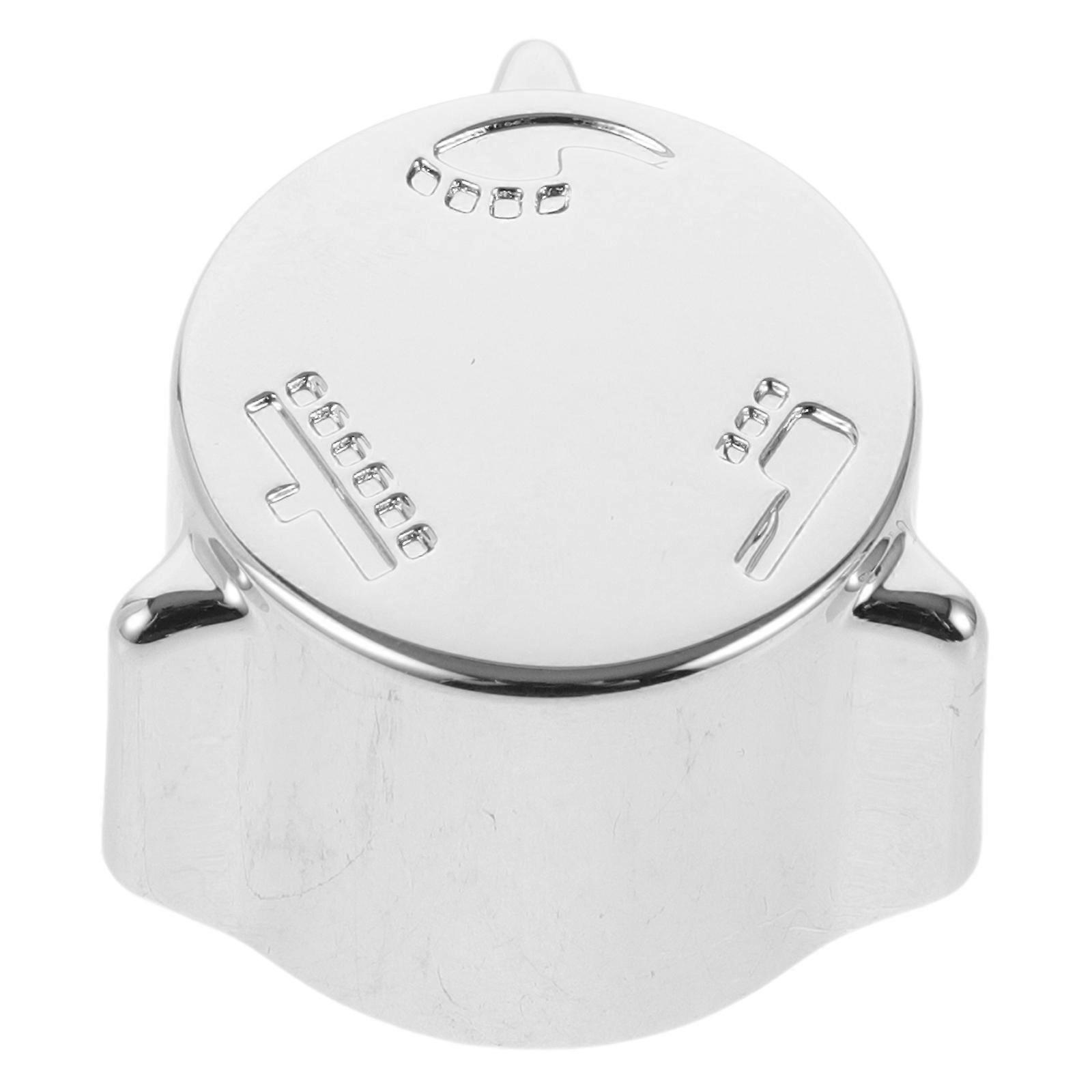 Copper Faucet Handle for Daily Use Silver Finish Smooth Operation Durability 1 Piece