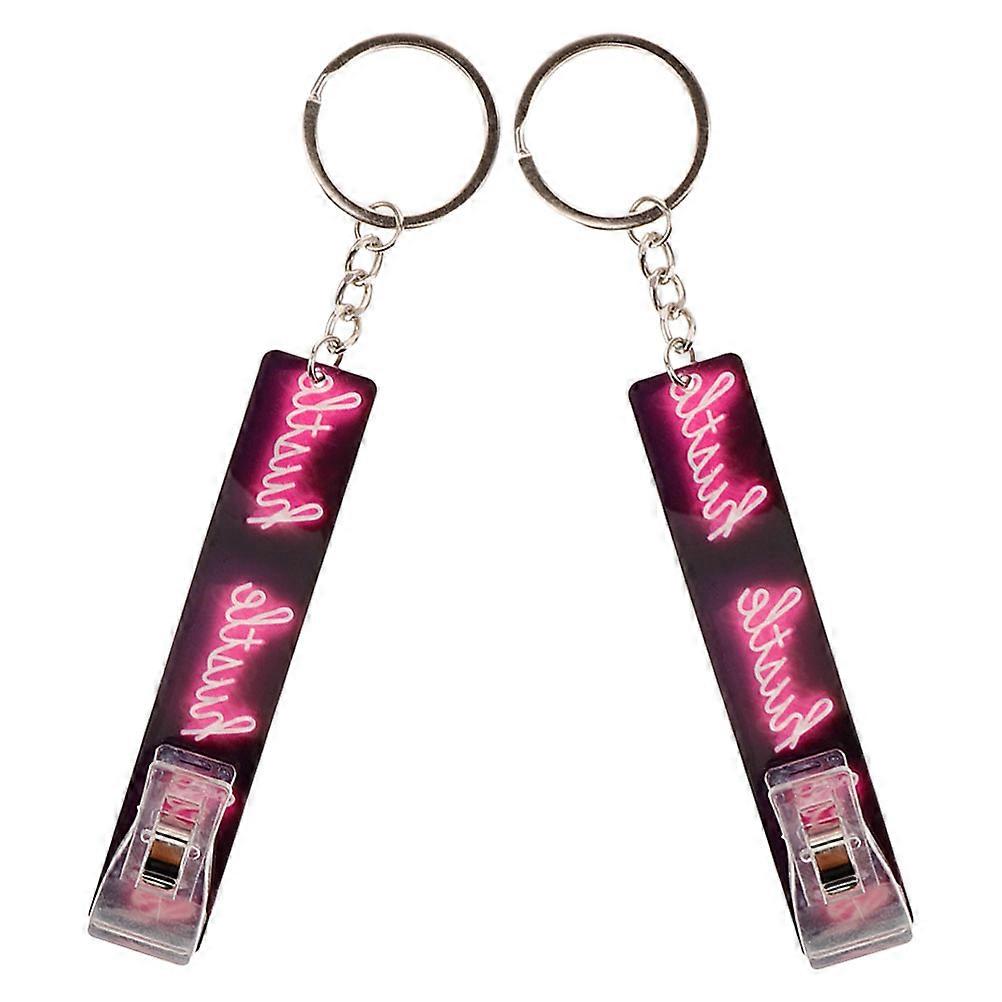 Card Puller Keychain For Long Nails Multi-Functional Use Credit Card Extraction 15.00X3.00X1.50CM 2Pcs