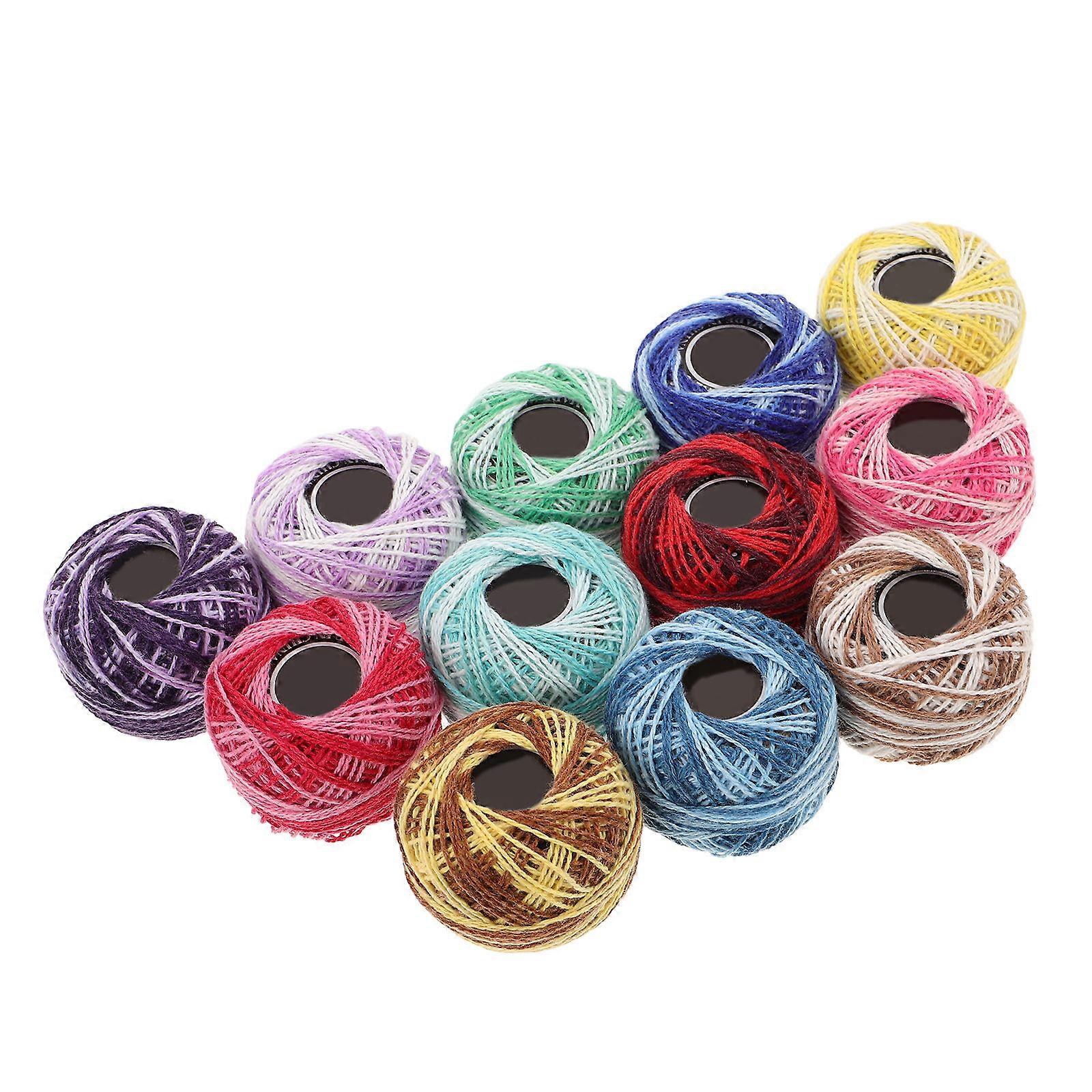 Embroidery Thread Cotton Floss for Bracelet Making 12Pcs Craft Kit