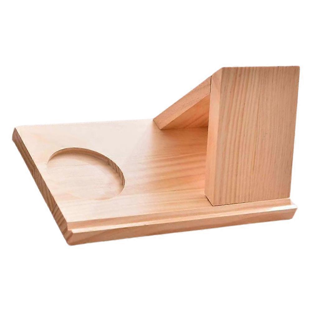 Triangle Book Holder Multipurpose Shelf for Book Storage Wooden Stand