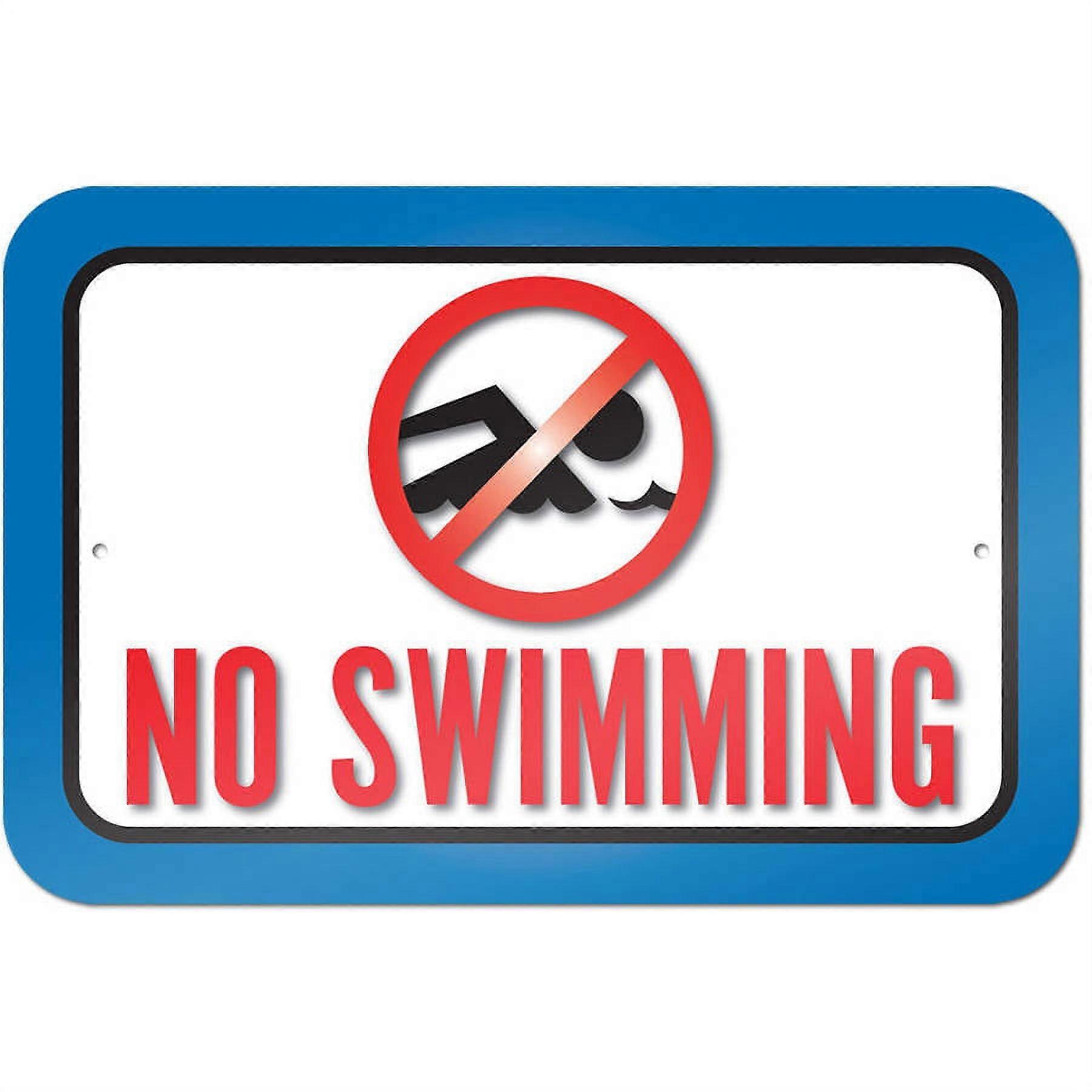 No Swimming Sign