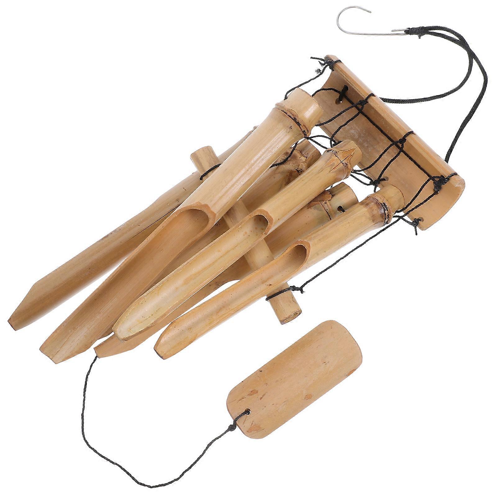 Indoor Wind Chimes Handmade Bamboo Wind Chimes for Deep Sound