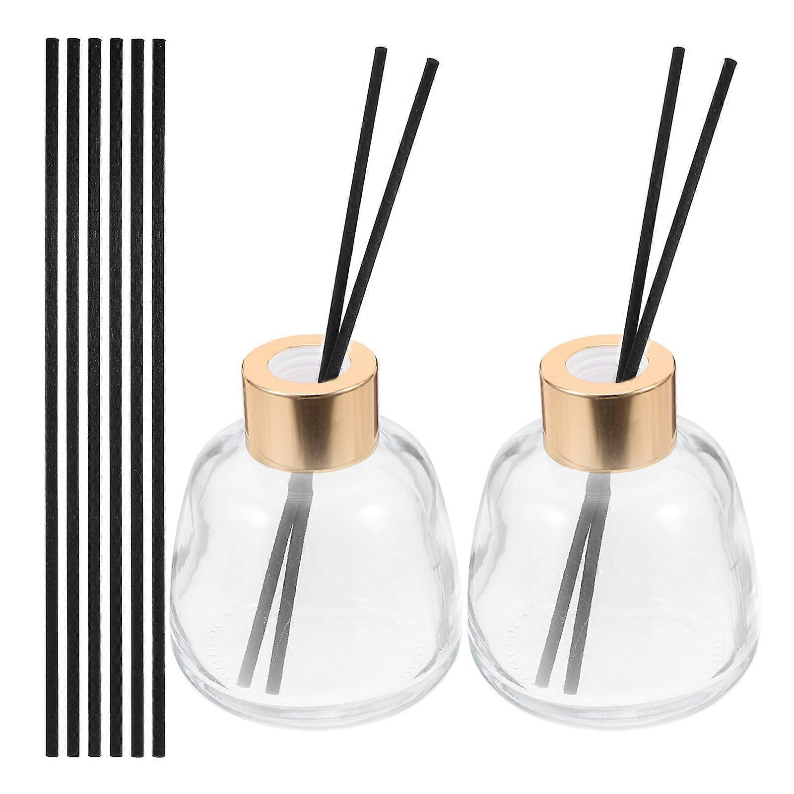 Glass Perfume Bottle Transparent for Storage Use 3Sets