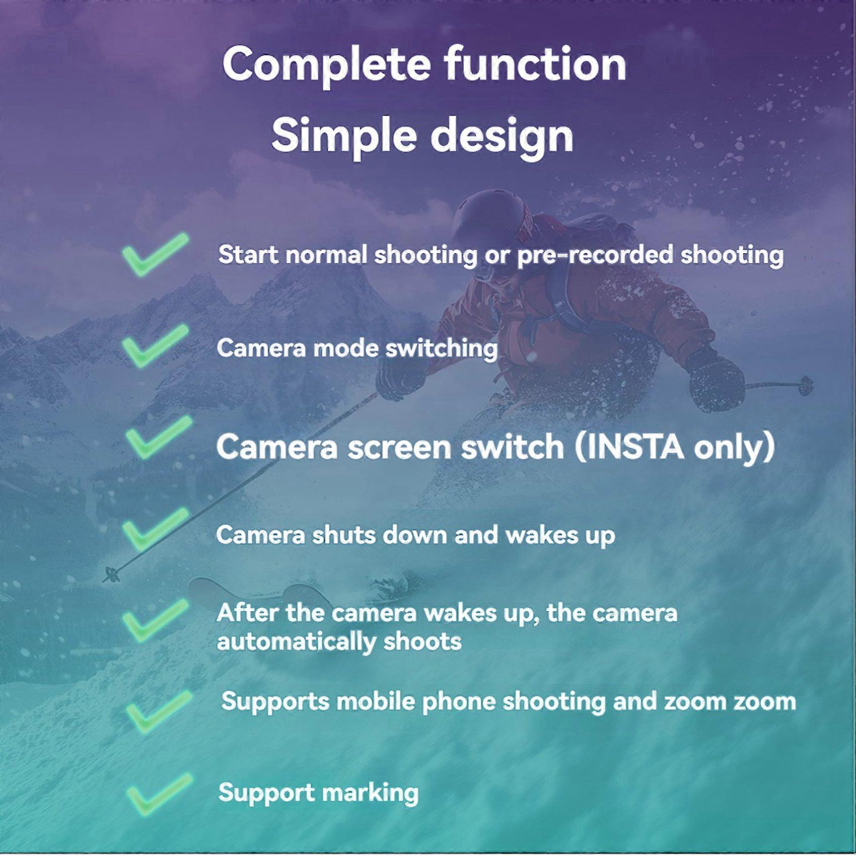 2X Remote Control for Insta360 X4 X3 X2 Ace Pro 2 GoPro 13 Bluetooth Smart Photography Shutter Release Button Controller